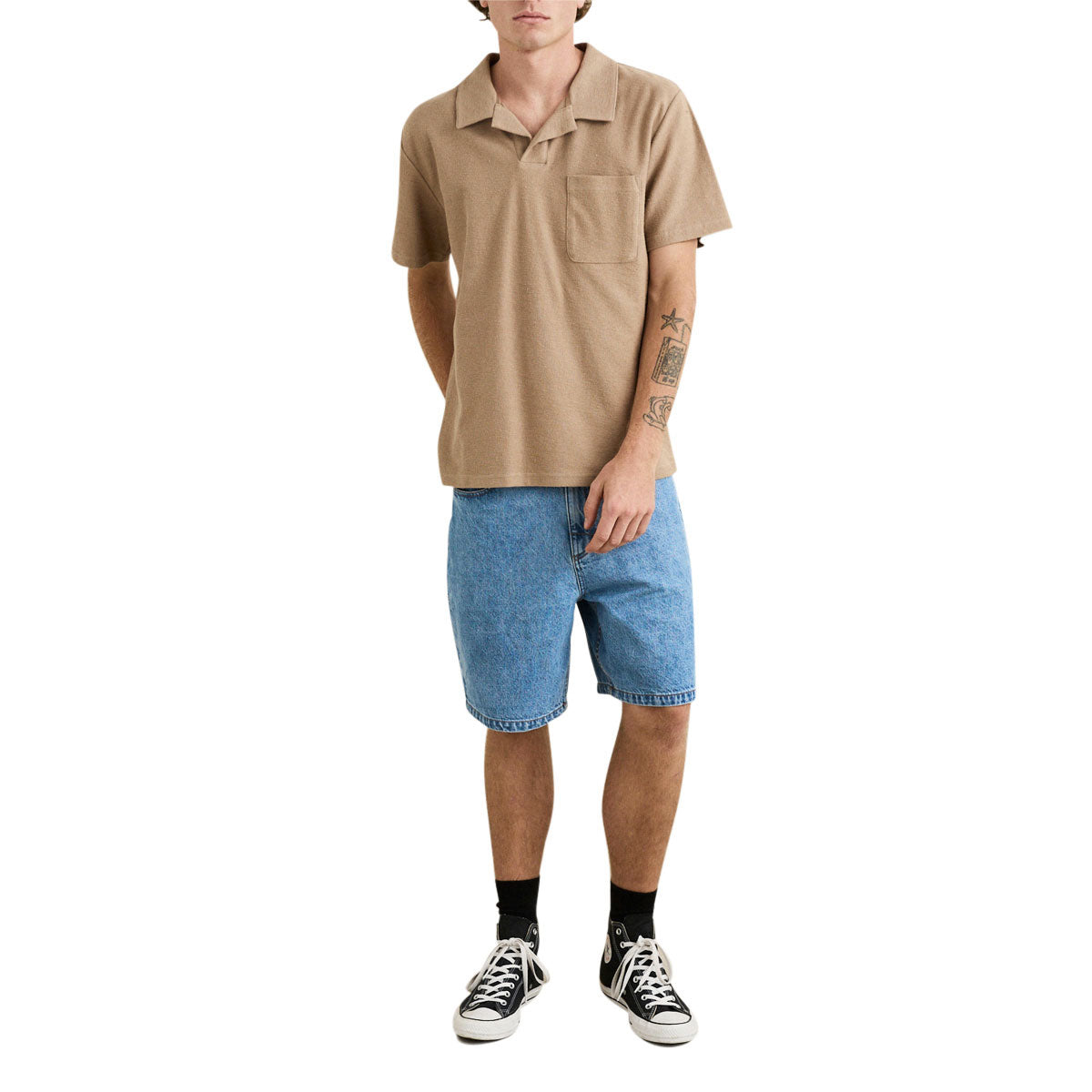 Rhythm Vintage Terry Polo Shirt - Incense image 4