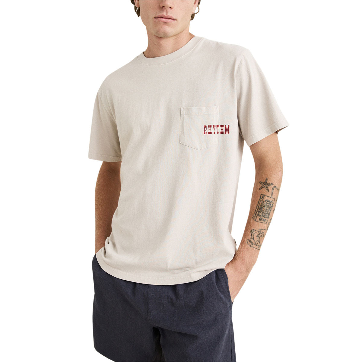 Rhythm Durango Vintage Pocket T-Shirt - Moonrock image 2