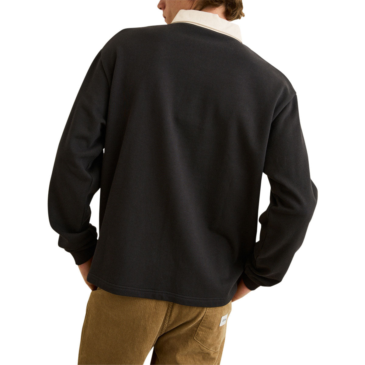 Rhythm Koa Vintage Long Sleeve Rugby Shirt - Black image 2