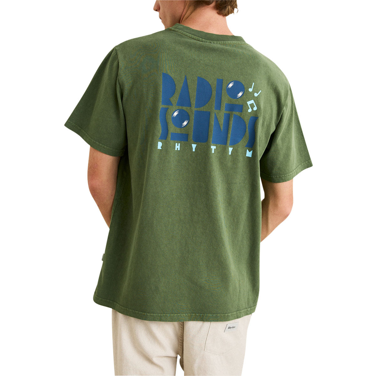 Rhythm Radio Sounds Vintage T-Shirt - Dill image 3