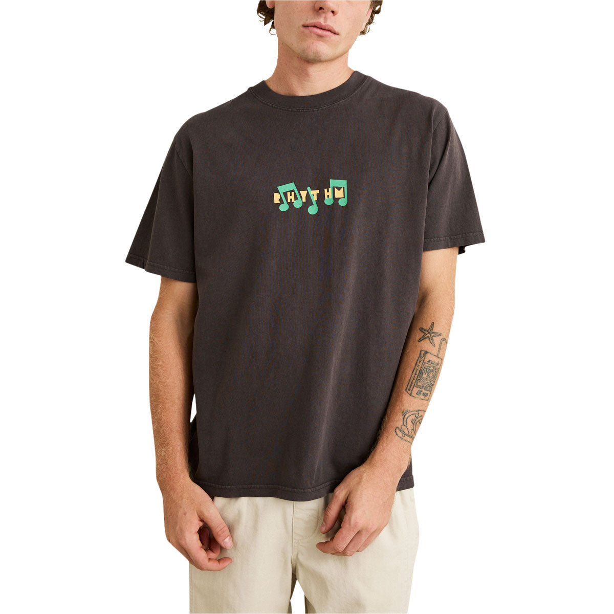 Rhythm Radio Sounds Vintage T-Shirt - Vintage Black image 2