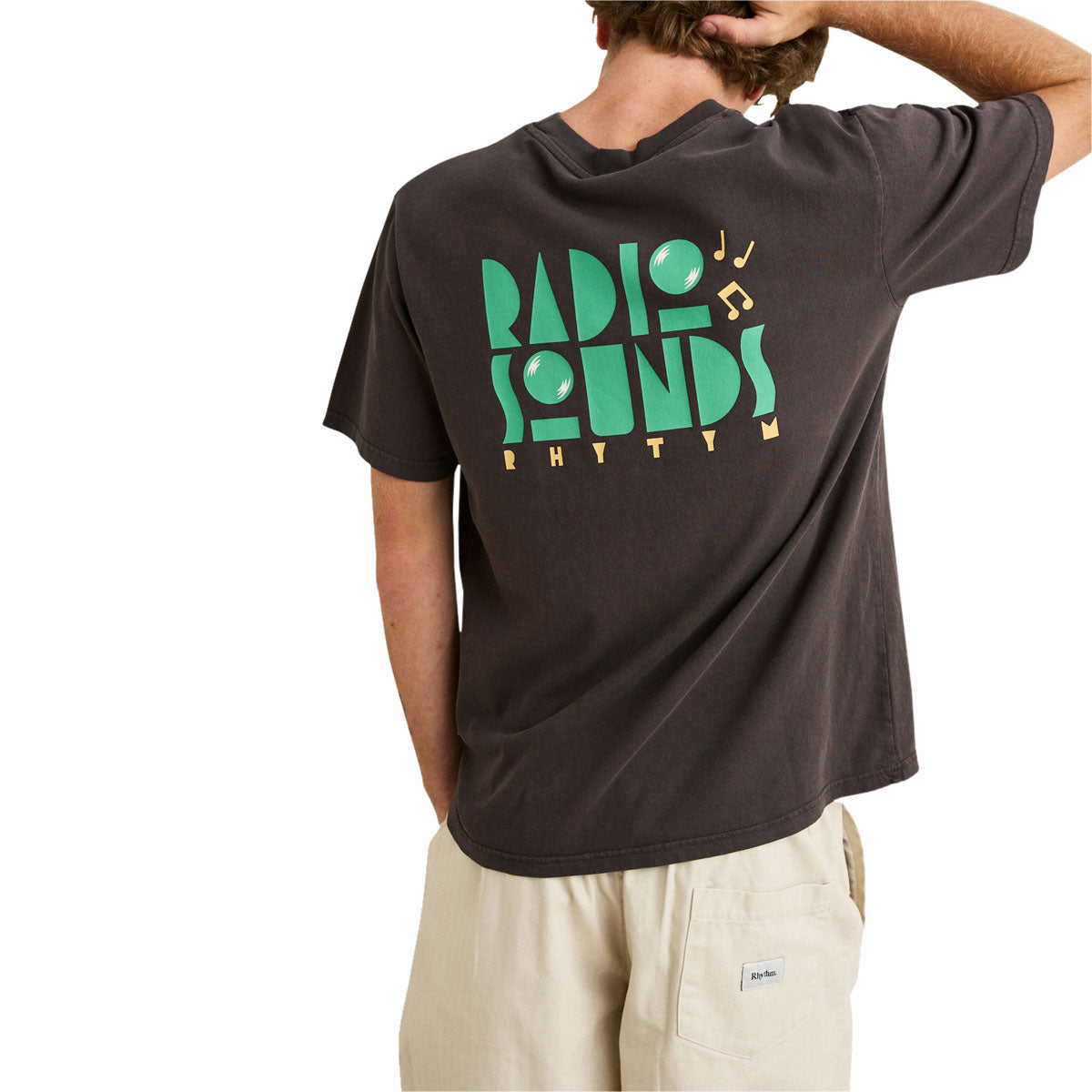 Rhythm Radio Sounds Vintage T-Shirt - Vintage Black image 3