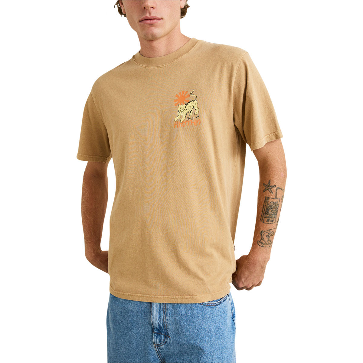 Rhythm Tiger Vintage T-Shirt - Sand image 2
