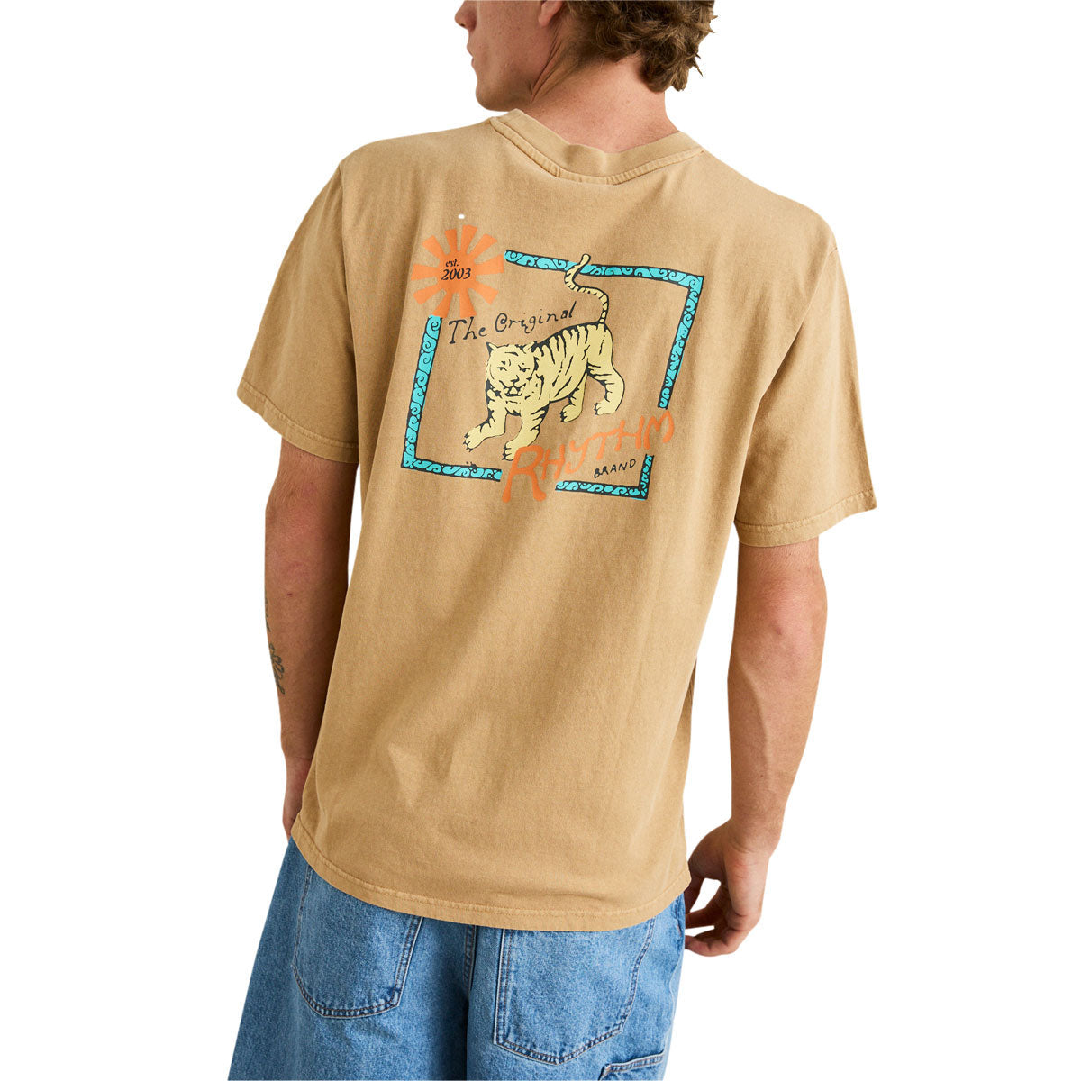 Rhythm Tiger Vintage T-Shirt - Sand image 3