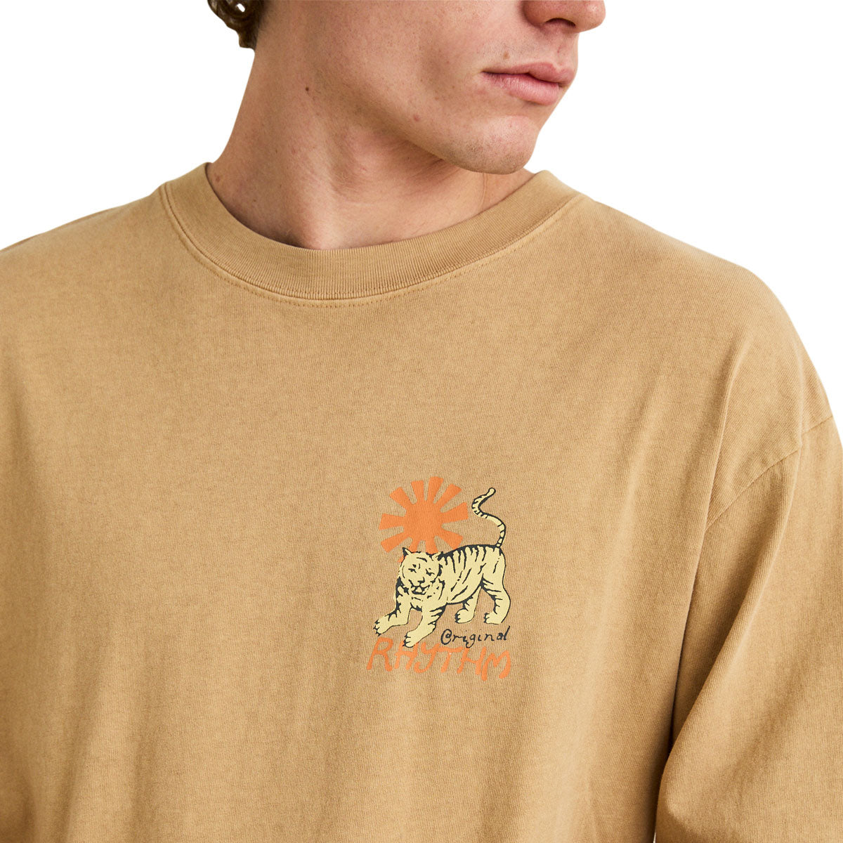 Rhythm Tiger Vintage Long Sleeve T-Shirt - Sand image 5