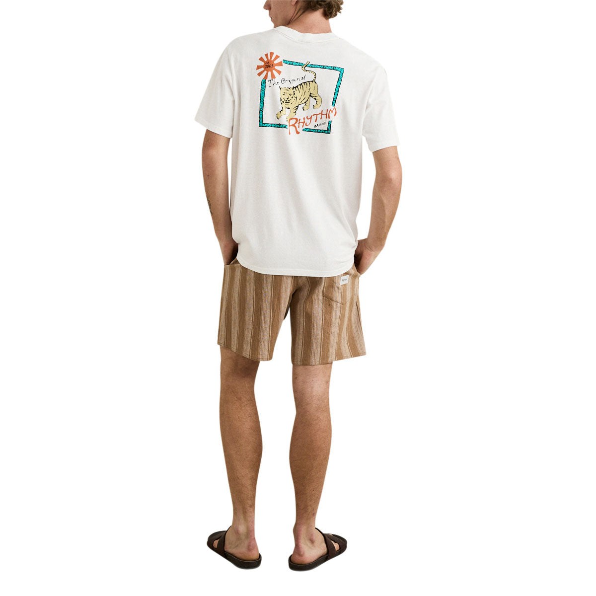 Rhythm Jacquard Stripe Jam Shorts - Sand image 5