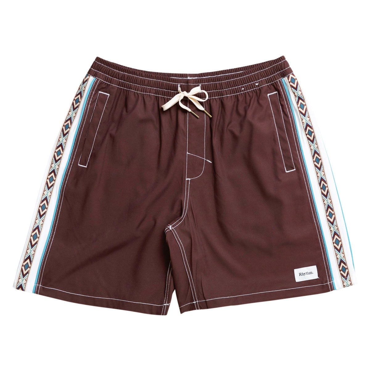 Rhythm Panel Stripe Boardshorts - Chestnut image 1
