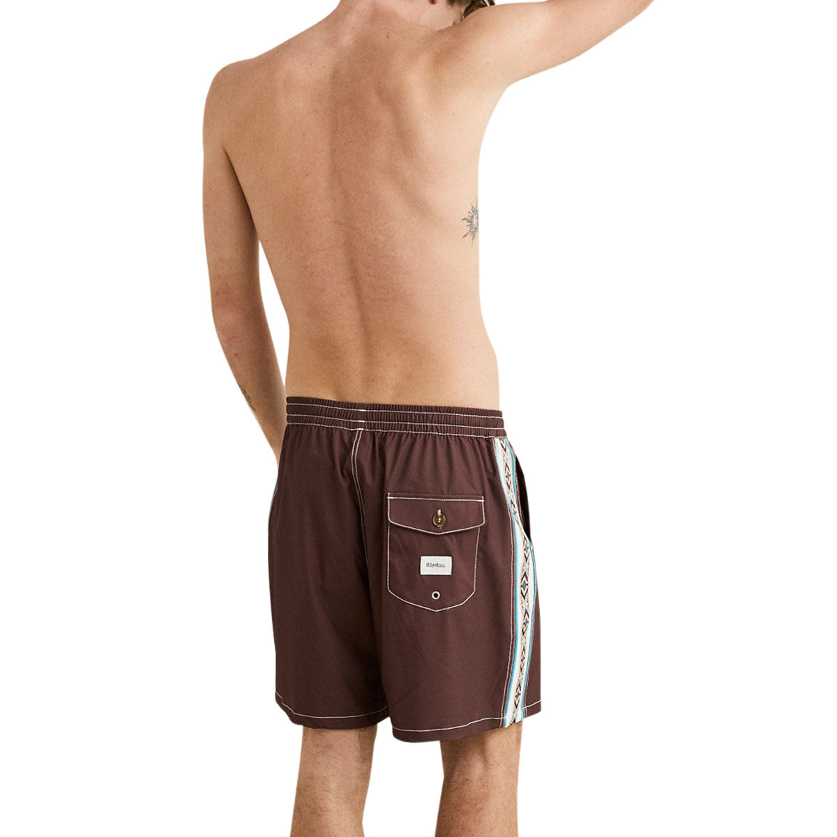 Rhythm Panel Stripe Boardshorts - Chestnut image 5