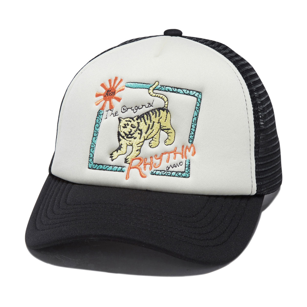 Rhythm Tiger Trucker Hat - Black image 1