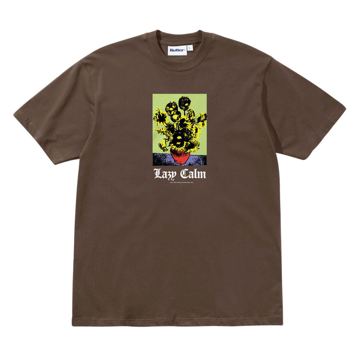 Butter Goods Lazy Calm T-Shirt - Brown image 1