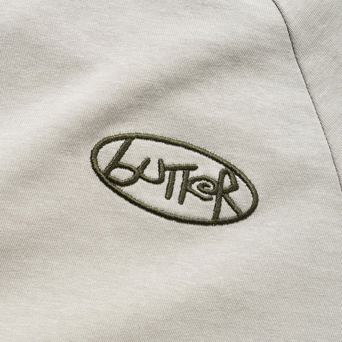 Butter Goods Abseil Panel T-Shirt - Cement/Moss image 2