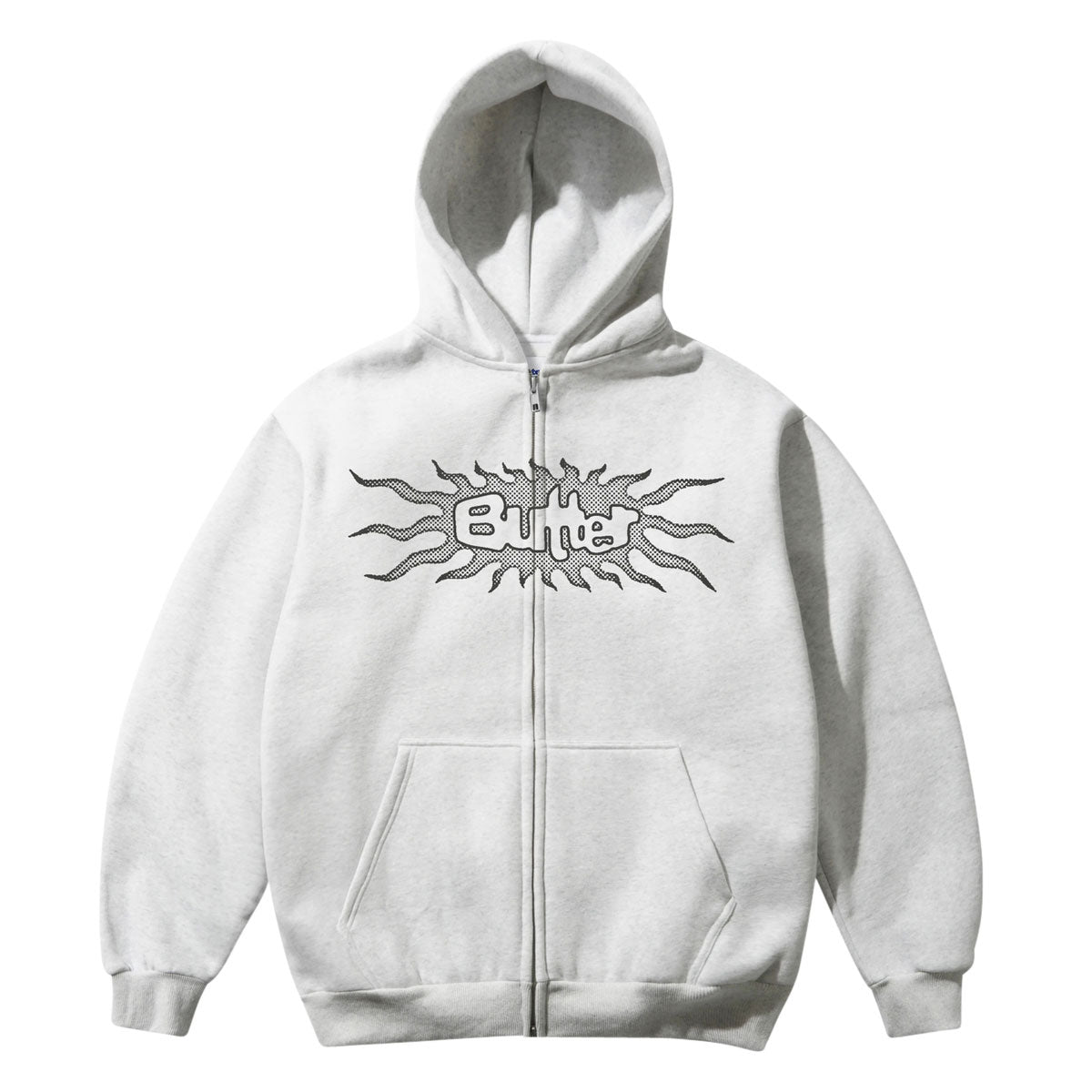 Butter Goods Solar Zip-Thru Hoodie - Ash image 1