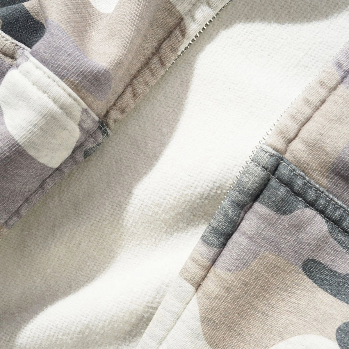 Butter Goods Stretch Zip-Thru Hoodie - Snow Camo image 3