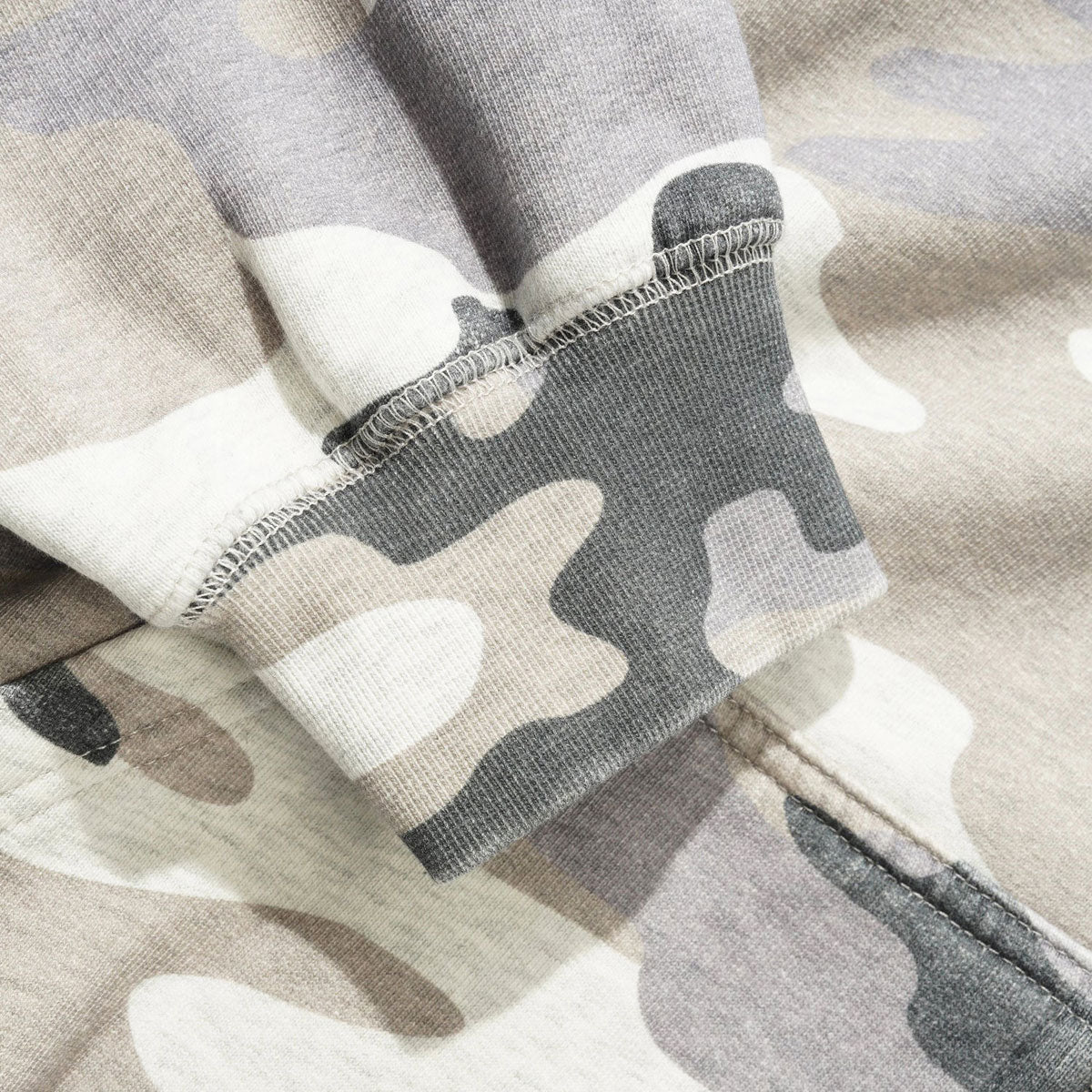 Butter Goods Stretch Zip-Thru Hoodie - Snow Camo image 4