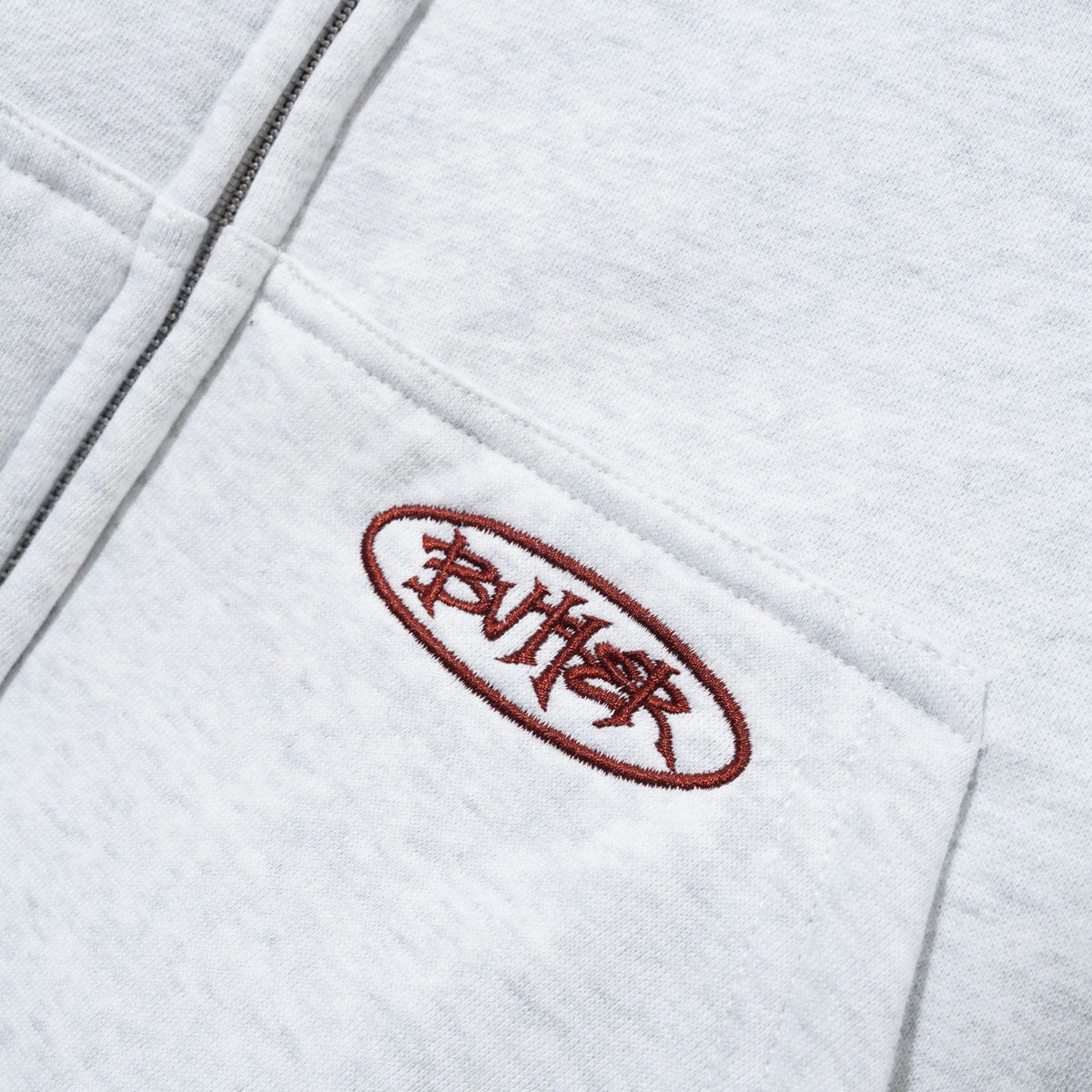 Butter Goods Plaid Lined Zip-Thru Hoodie - Ash image 3
