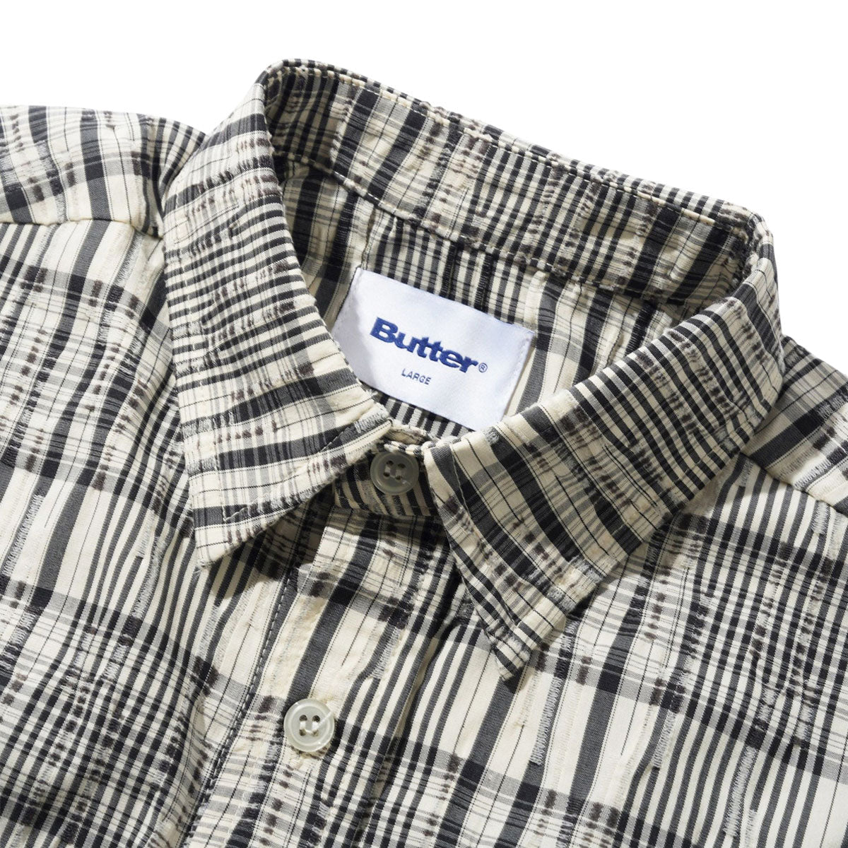 Butter Goods Spring Shirt - Black/Cream image 3