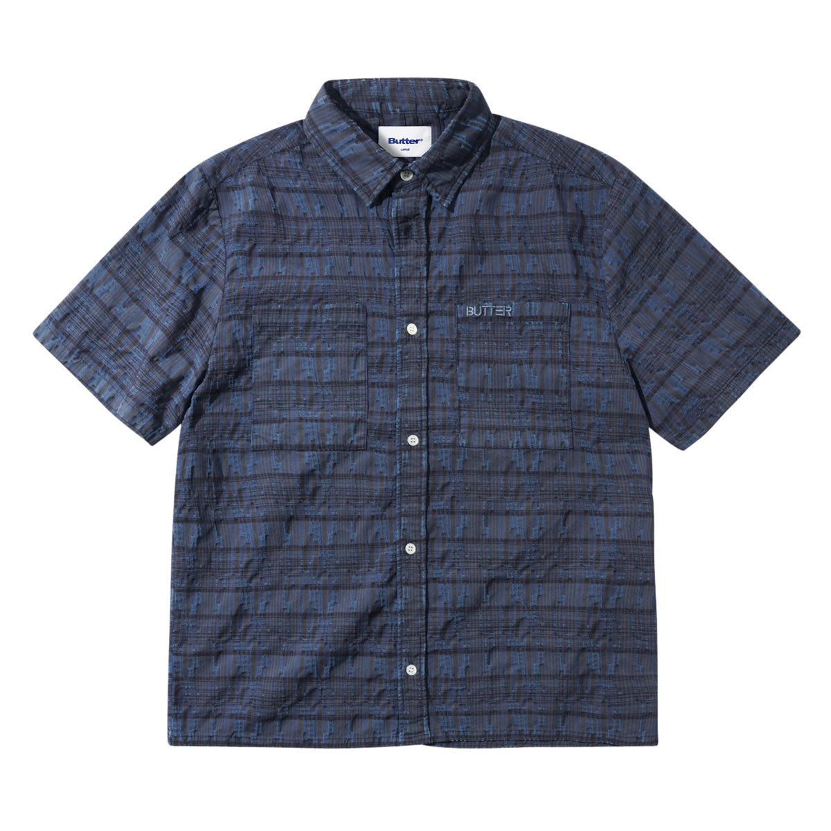 Butter Goods Spring Shirt - Overdye Navy image 1