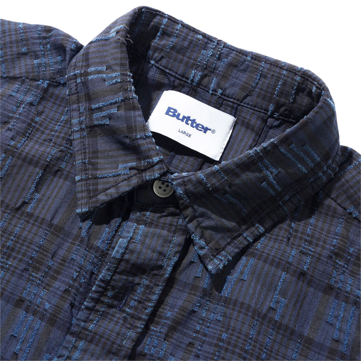 Butter Goods Spring Shirt - Overdye Navy image 3