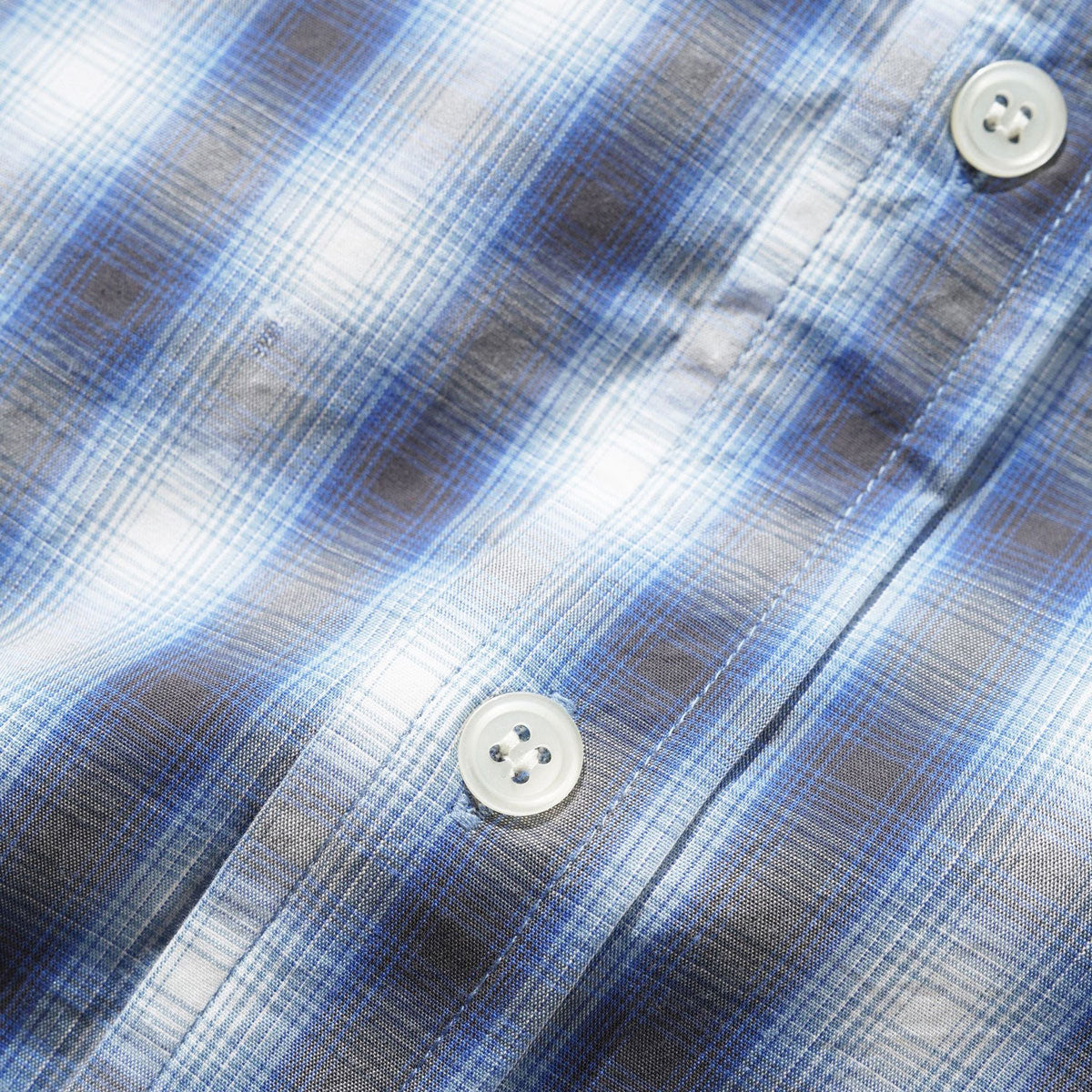 Butter Goods Shadowplaid Long Sleeve Shirt - Blue image 2