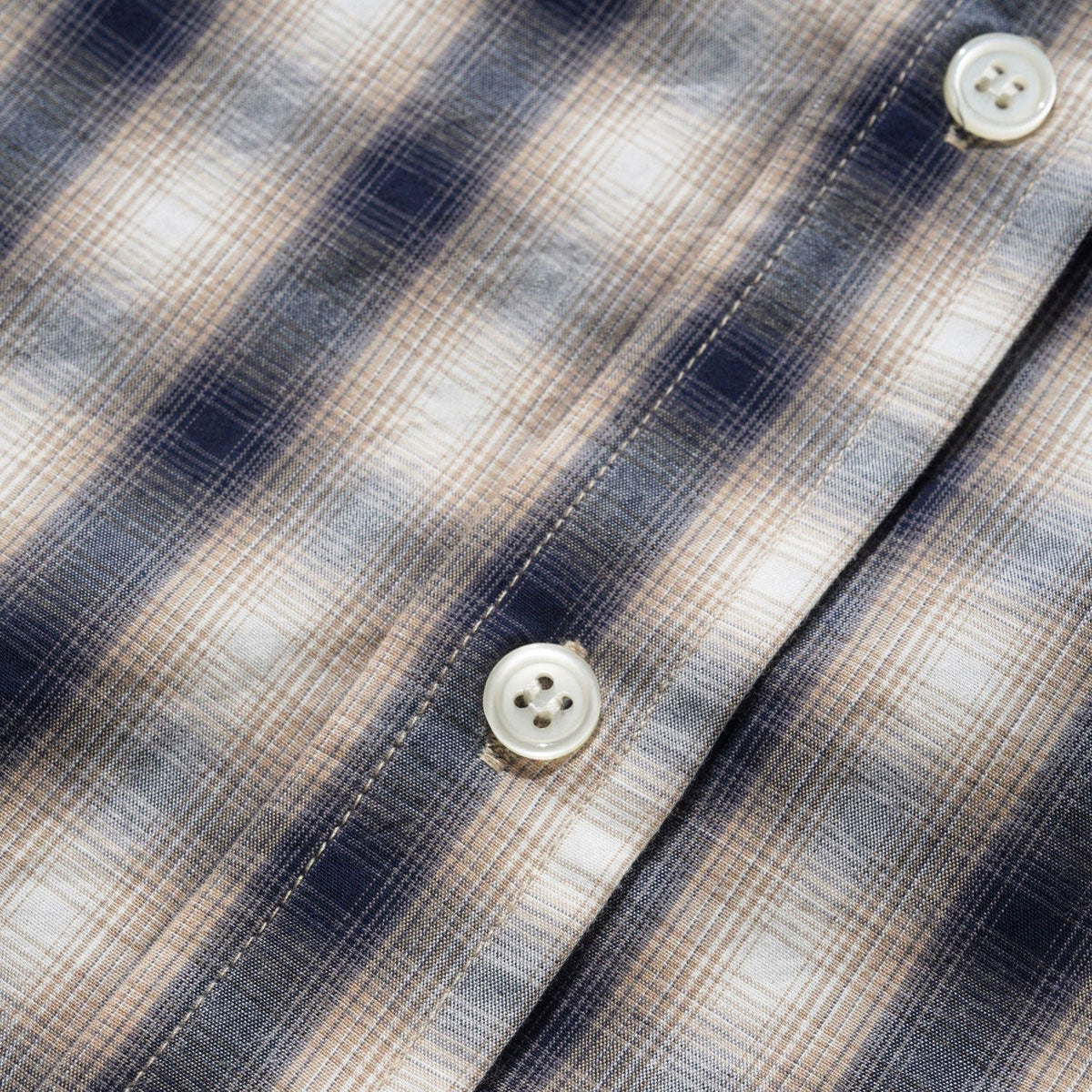 Butter Goods Shadowplaid Long Sleeve Shirt - Tan image 2