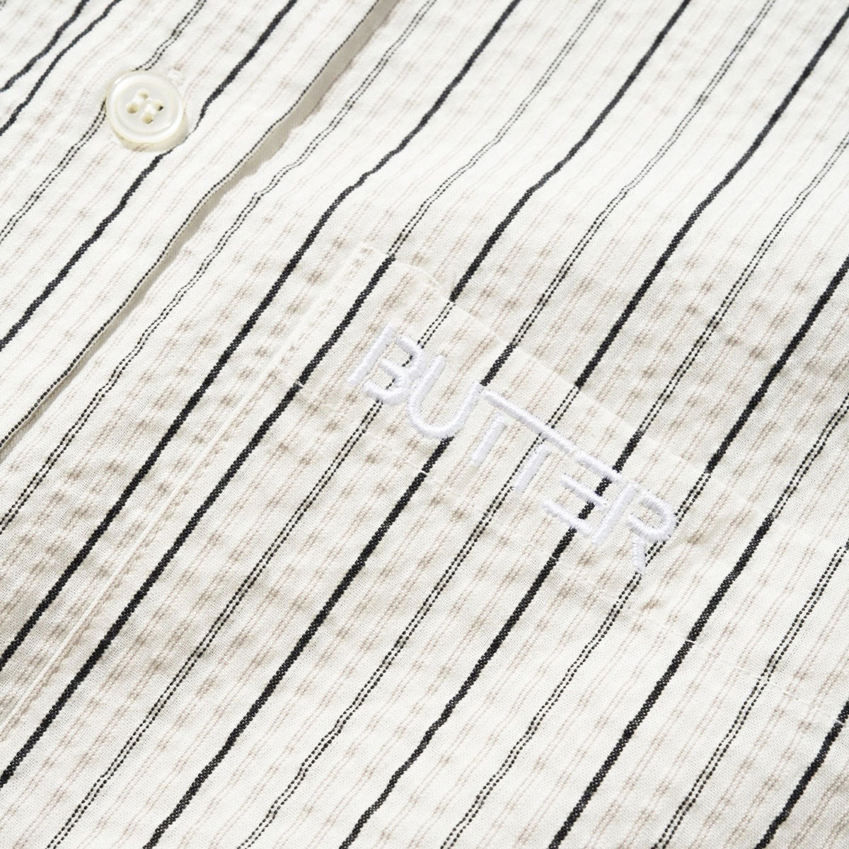 Butter Goods Seersucker Long Sleeve Shirt - White image 2