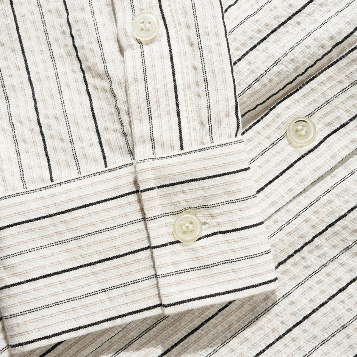 Butter Goods Seersucker Long Sleeve Shirt - White image 4