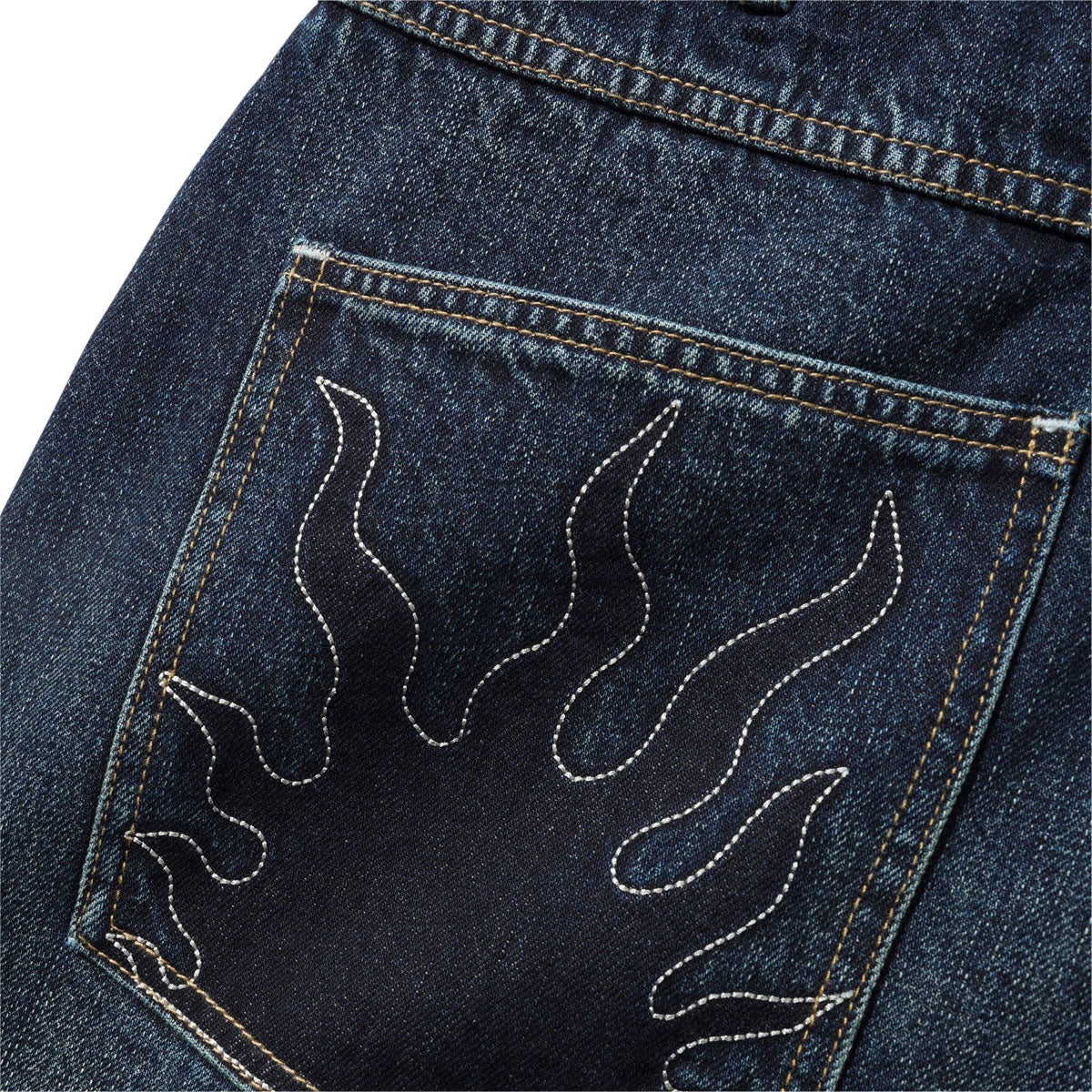 Butter Goods Solar Fade Denim Shorts - Blue Tint Ripple image 4
