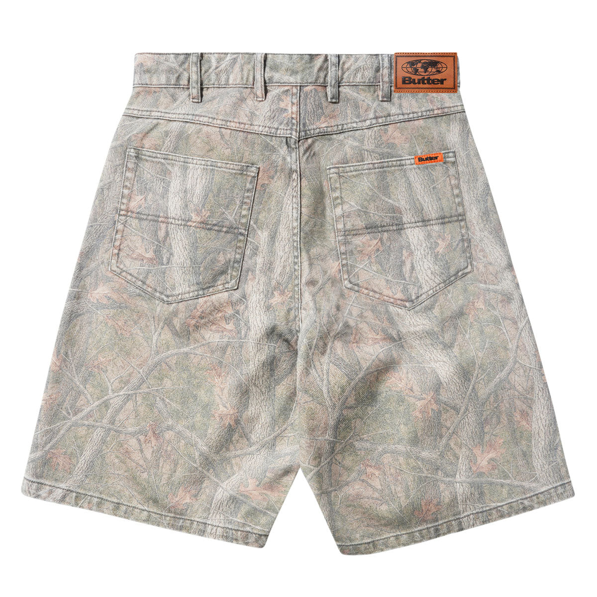 Butter Goods Baggy Denim Shorts - Forest Camo image 2