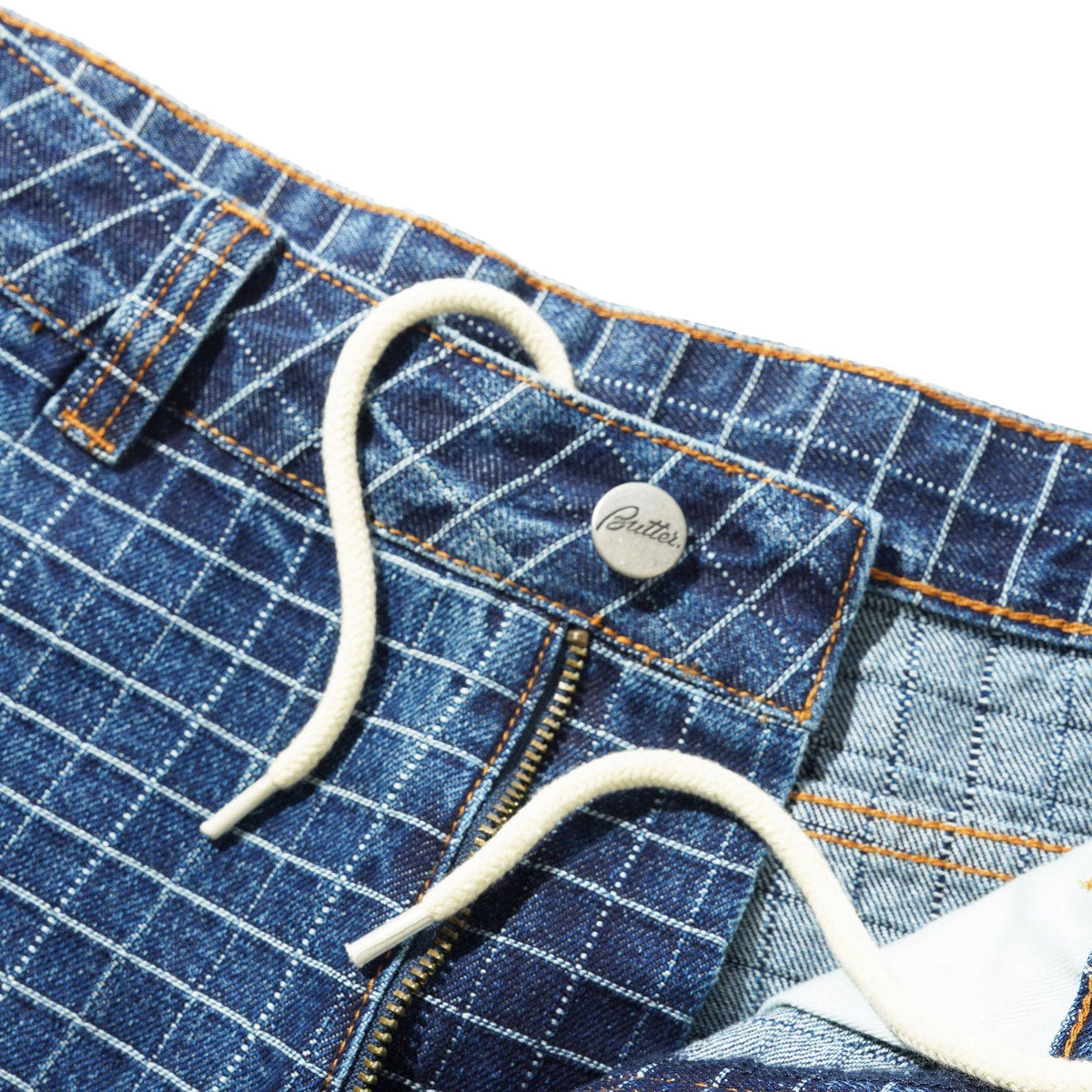 Butter Goods Big Grid Denim Shorts - Indigo image 3