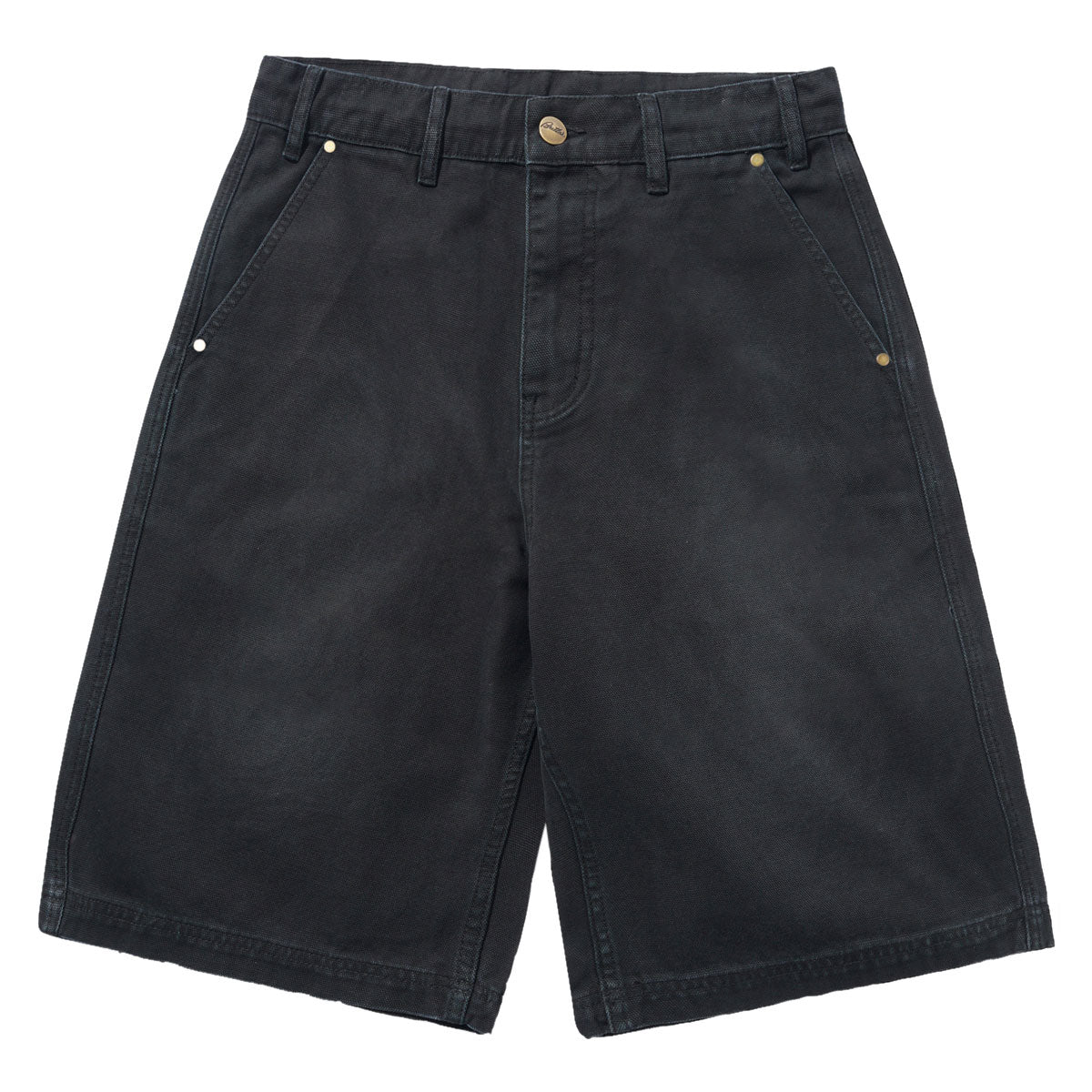 Butter Goods Work Shorts - Washed Black image 1