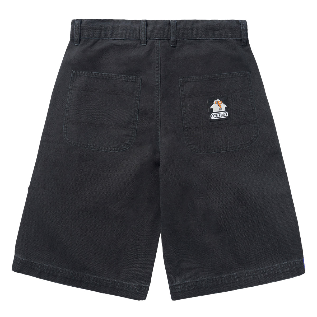 Butter Goods Work Shorts - Washed Black image 2