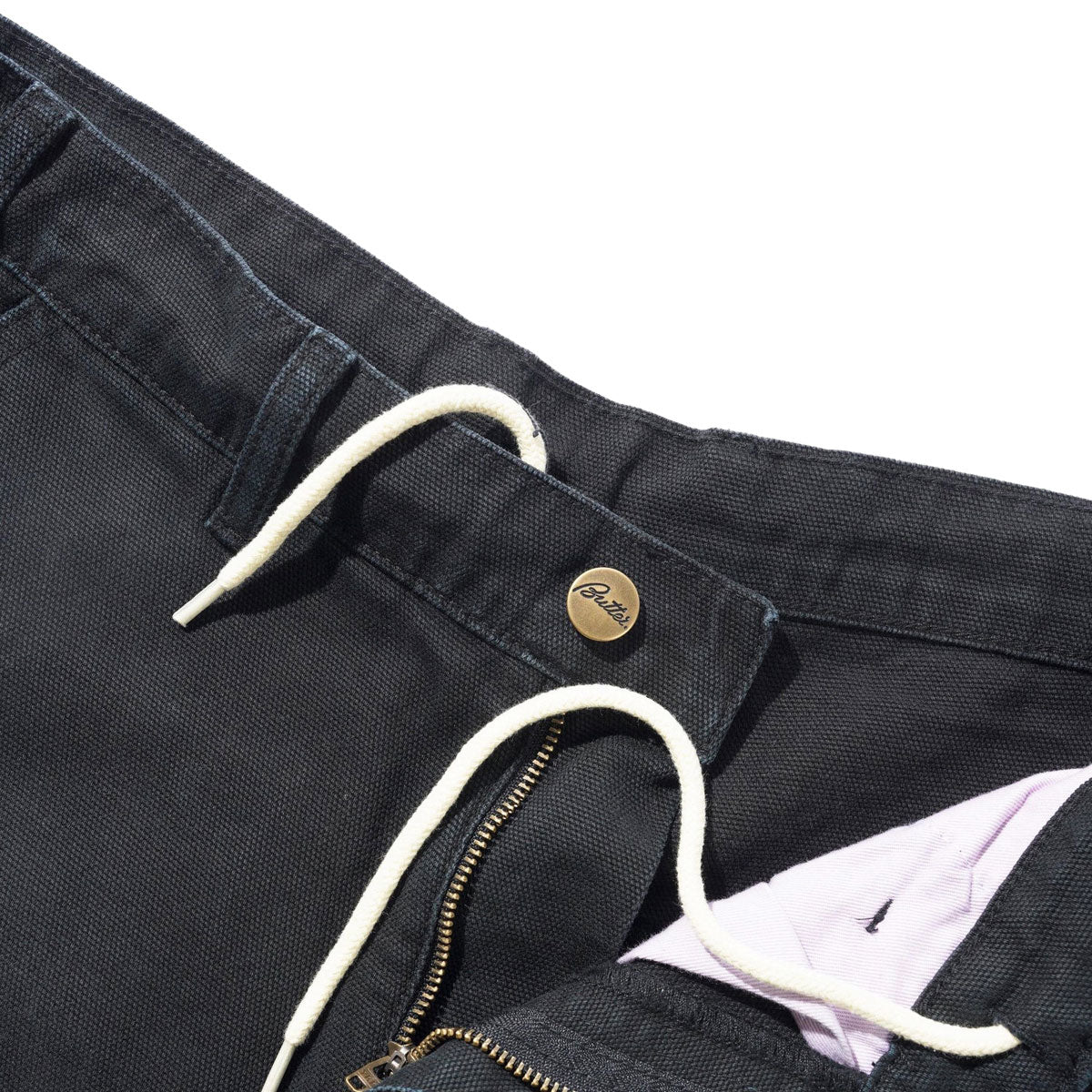 Butter Goods Work Shorts - Washed Black image 4