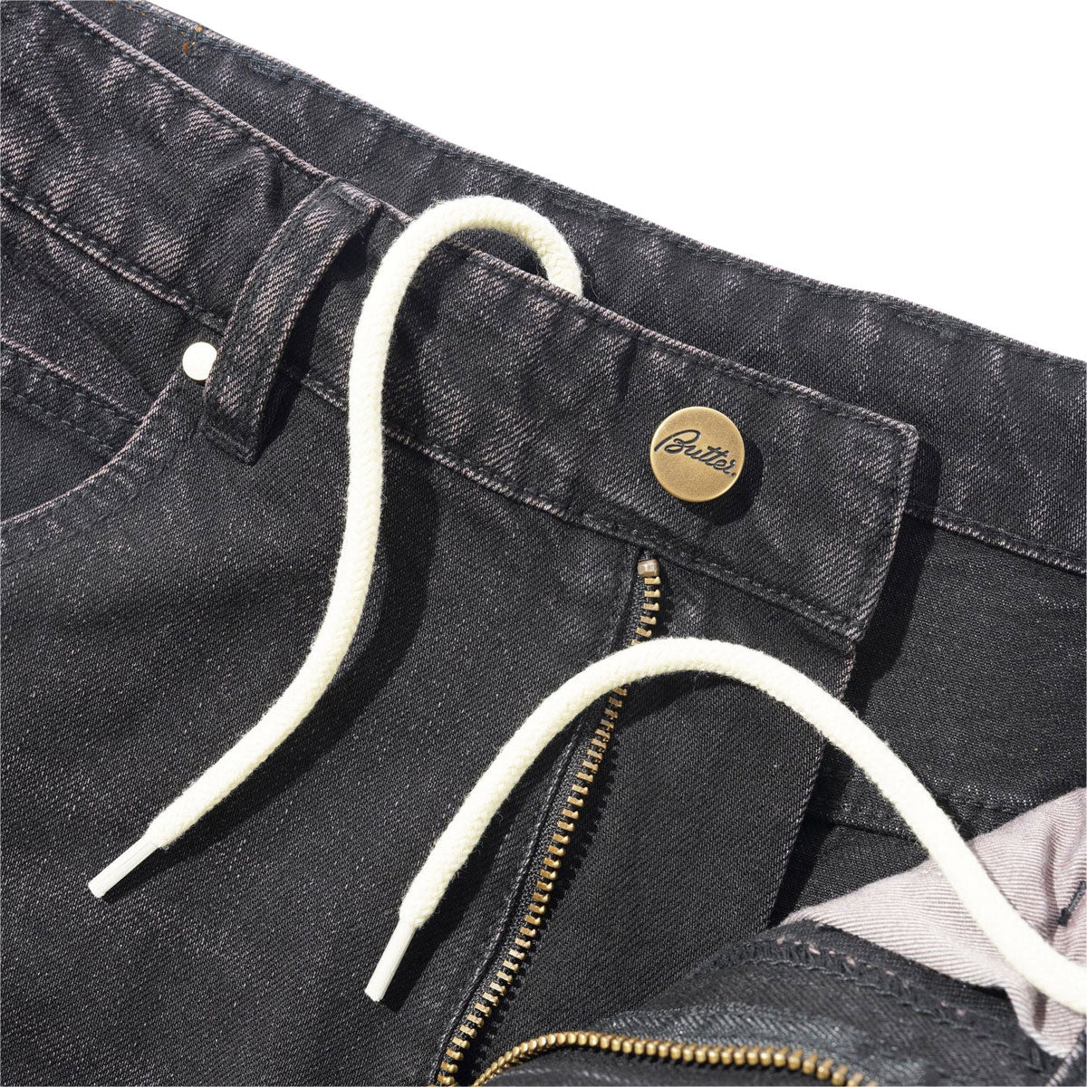 Butter Goods Straight Leg Denim Jeans - Tinted Black image 3
