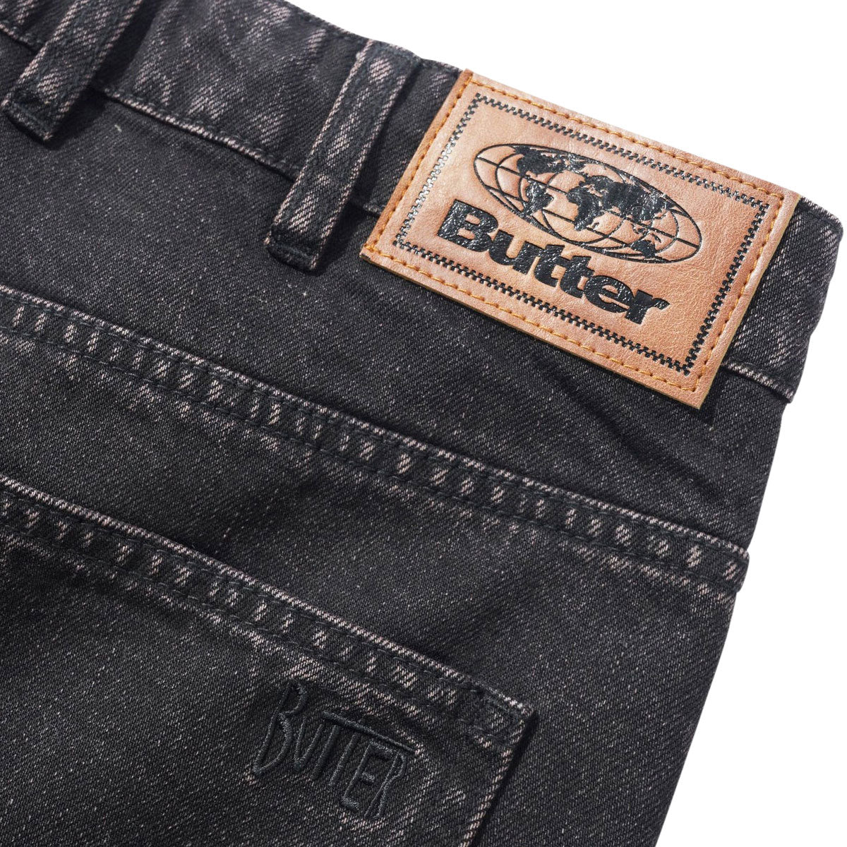 Butter Goods Straight Leg Denim Jeans - Tinted Black image 4