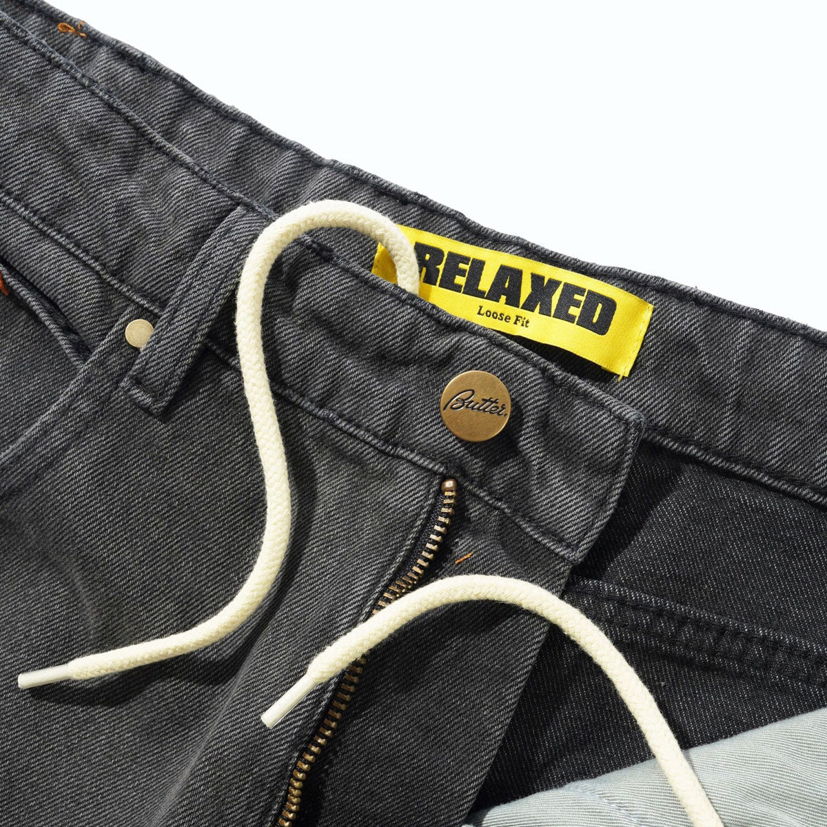 Butter Goods Relaxed Denim Jeans - Faded Black image 3