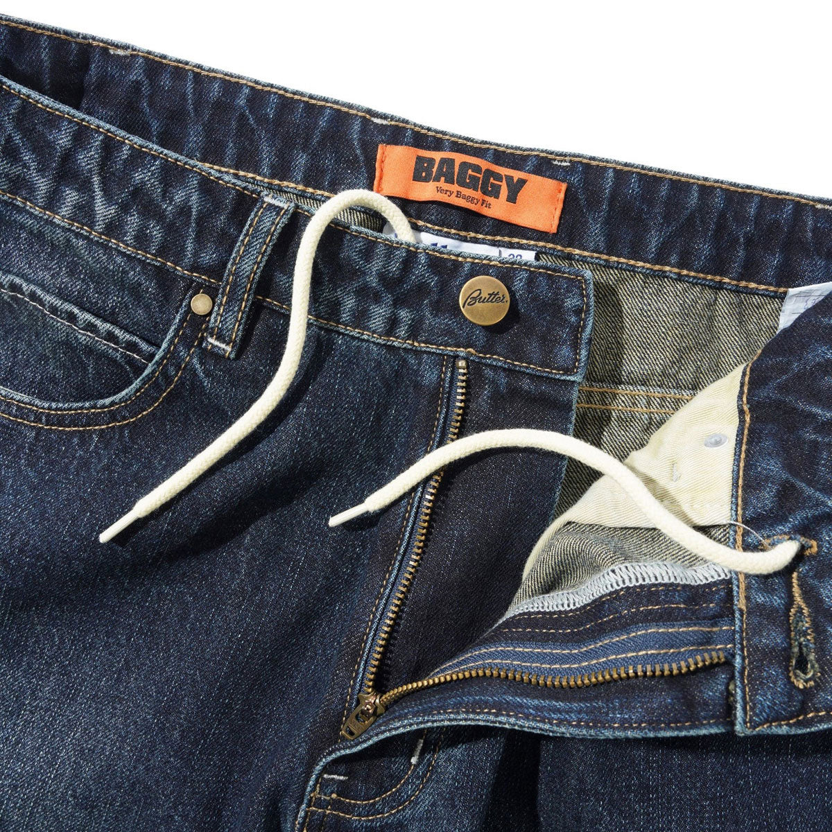 Butter Goods Solar Fade Denim Jeans - Blue Tint Ripple image 3