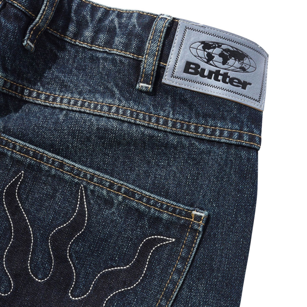 Butter Goods Solar Fade Denim Jeans - Blue Tint Ripple image 4