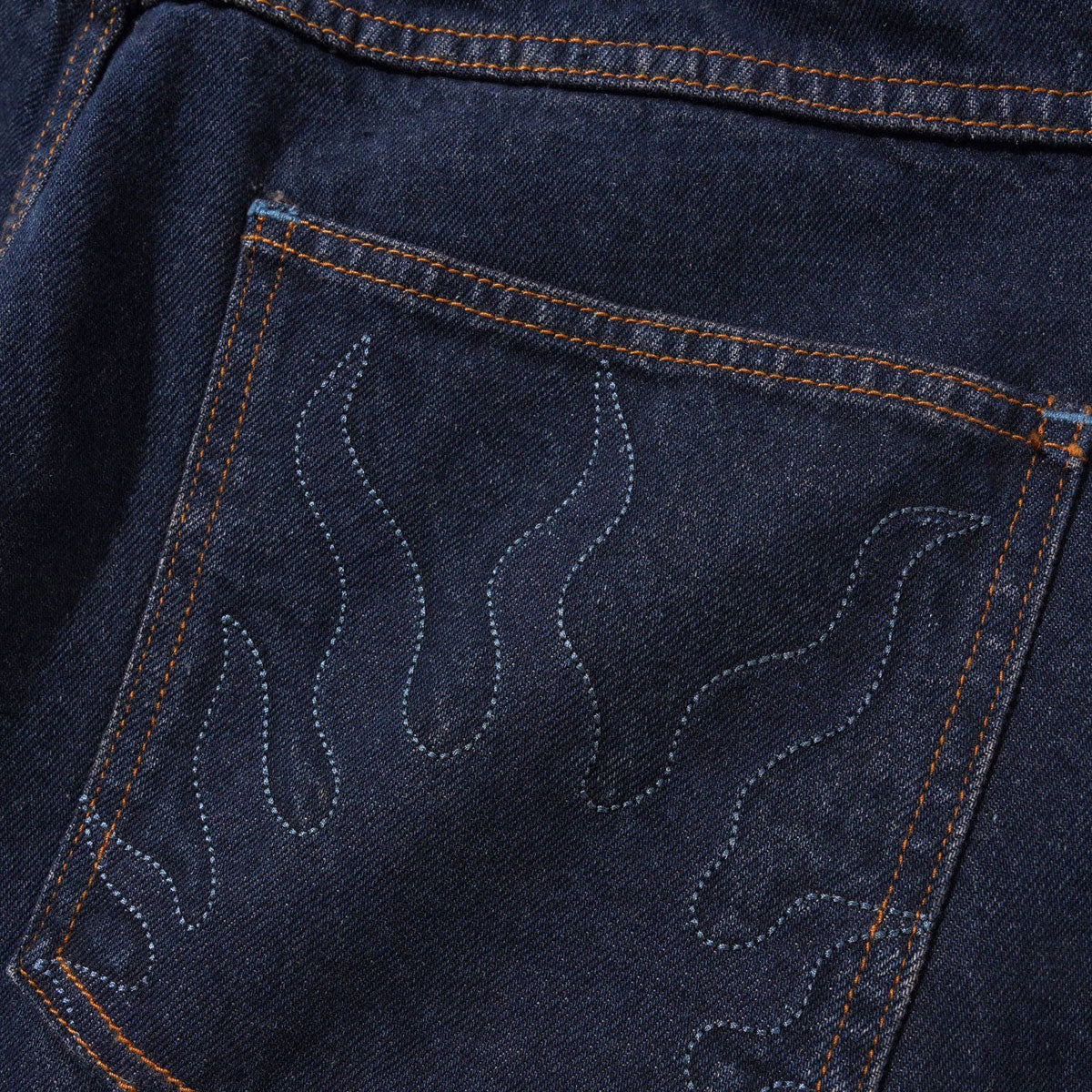 Butter Goods Solar Fade Denim Jeans - Tinted Dark Indigo image 4