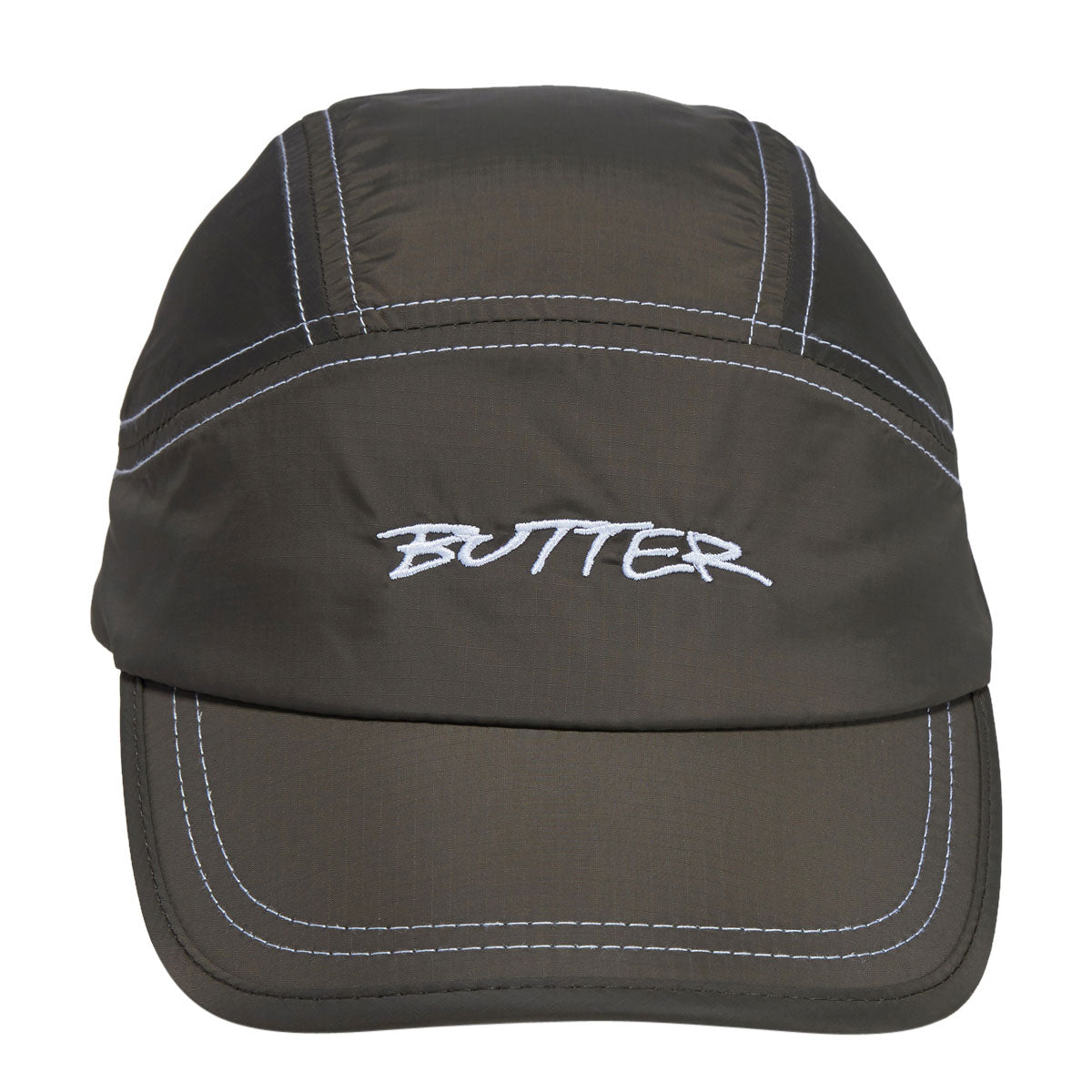 Butter Goods Trace 4 Panel Hat - Olive image 3
