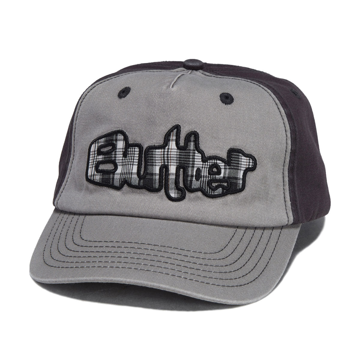Butter Goods Stretch 5 Panel Hat - Washed Charcoal image 1