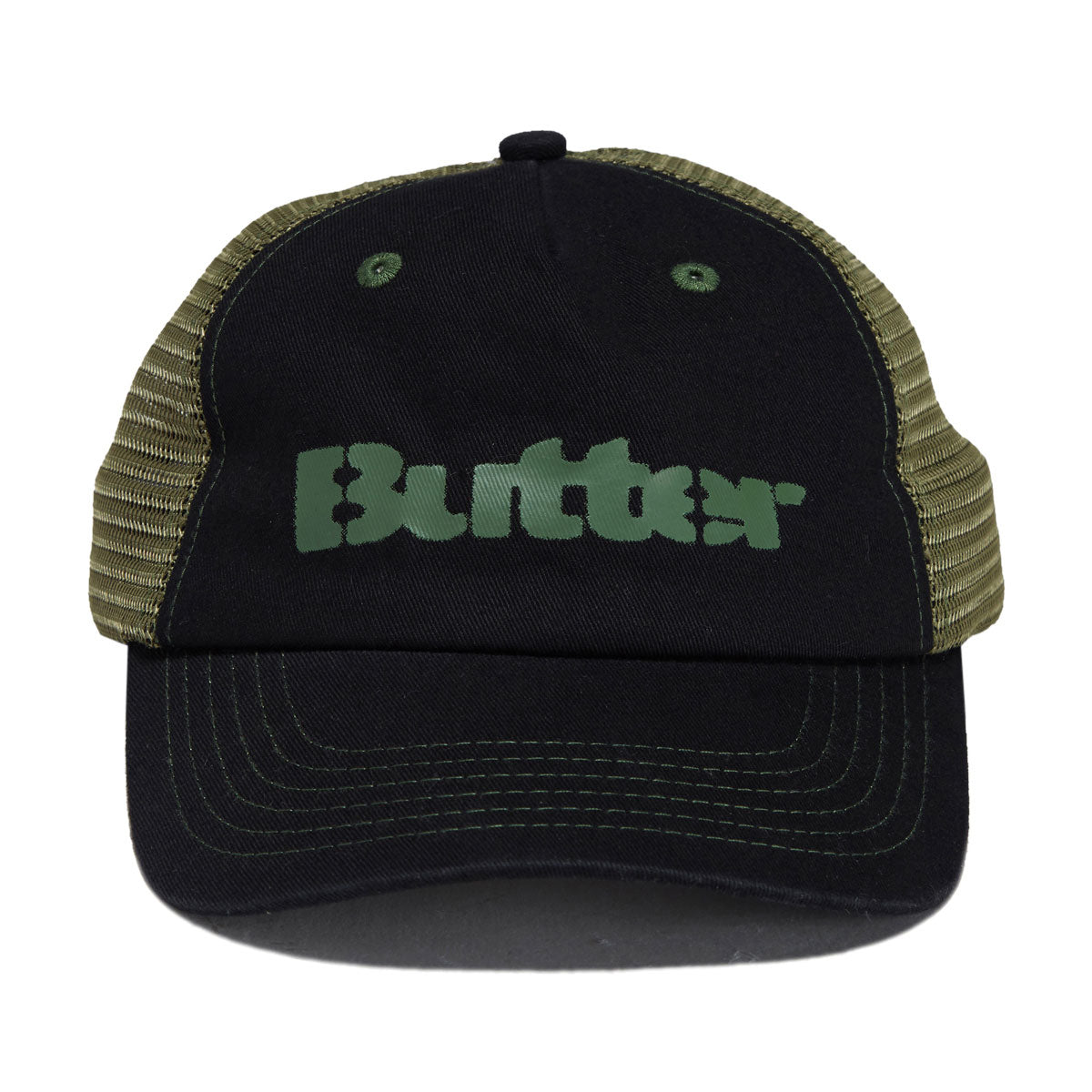 Butter Goods Stencil Trucker Hat - Black image 3