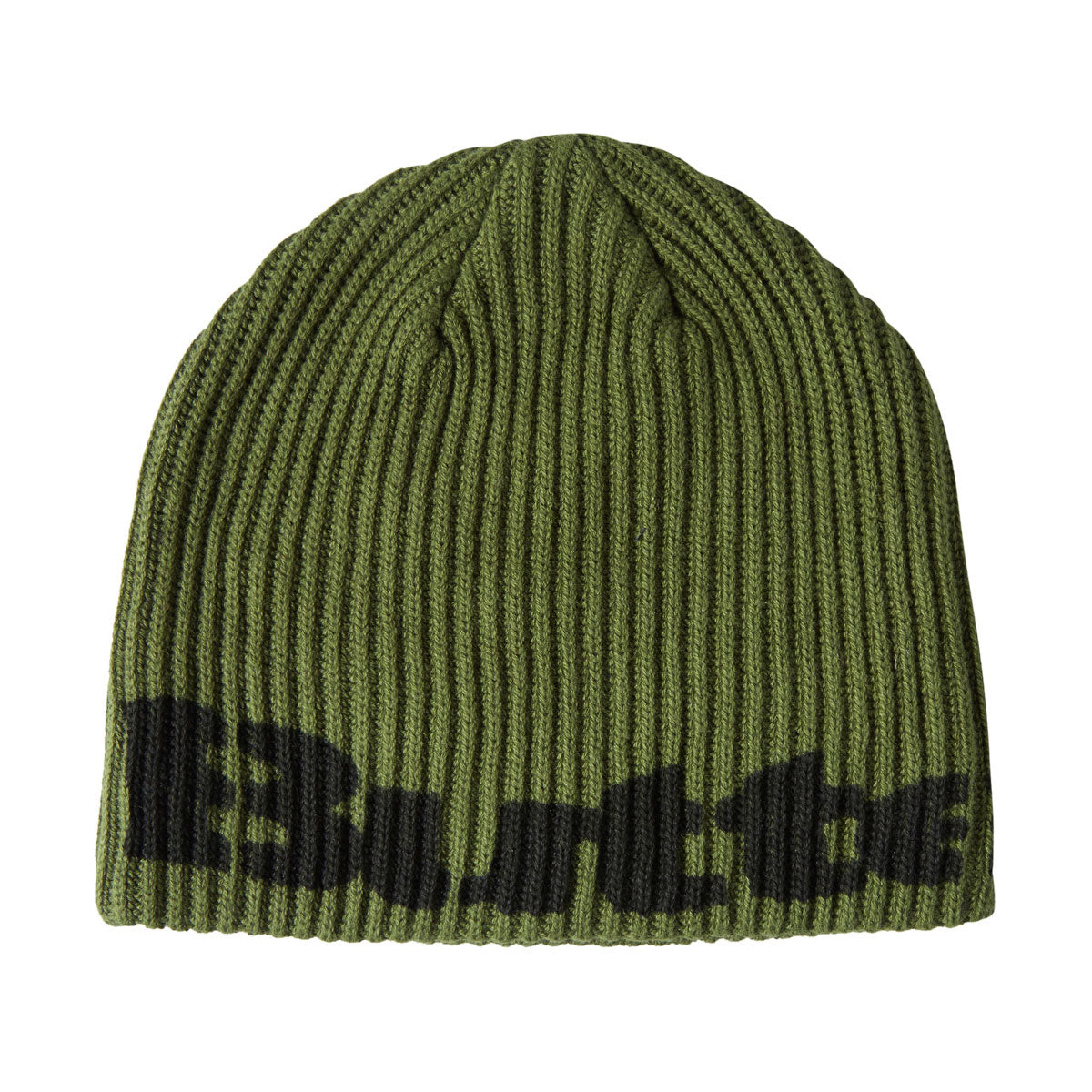Butter Goods Stencil Skully Beanie - Army image 1