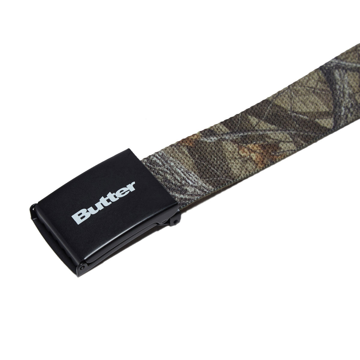 Butter Goods Logo Woven Belt - Forest Camo image 3