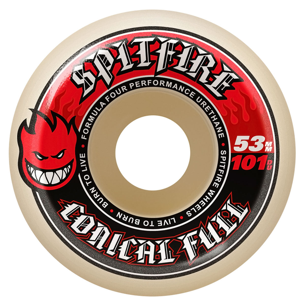 Spitfire F4 101d Conical Full Skateboard Wheels - 53mm image 1