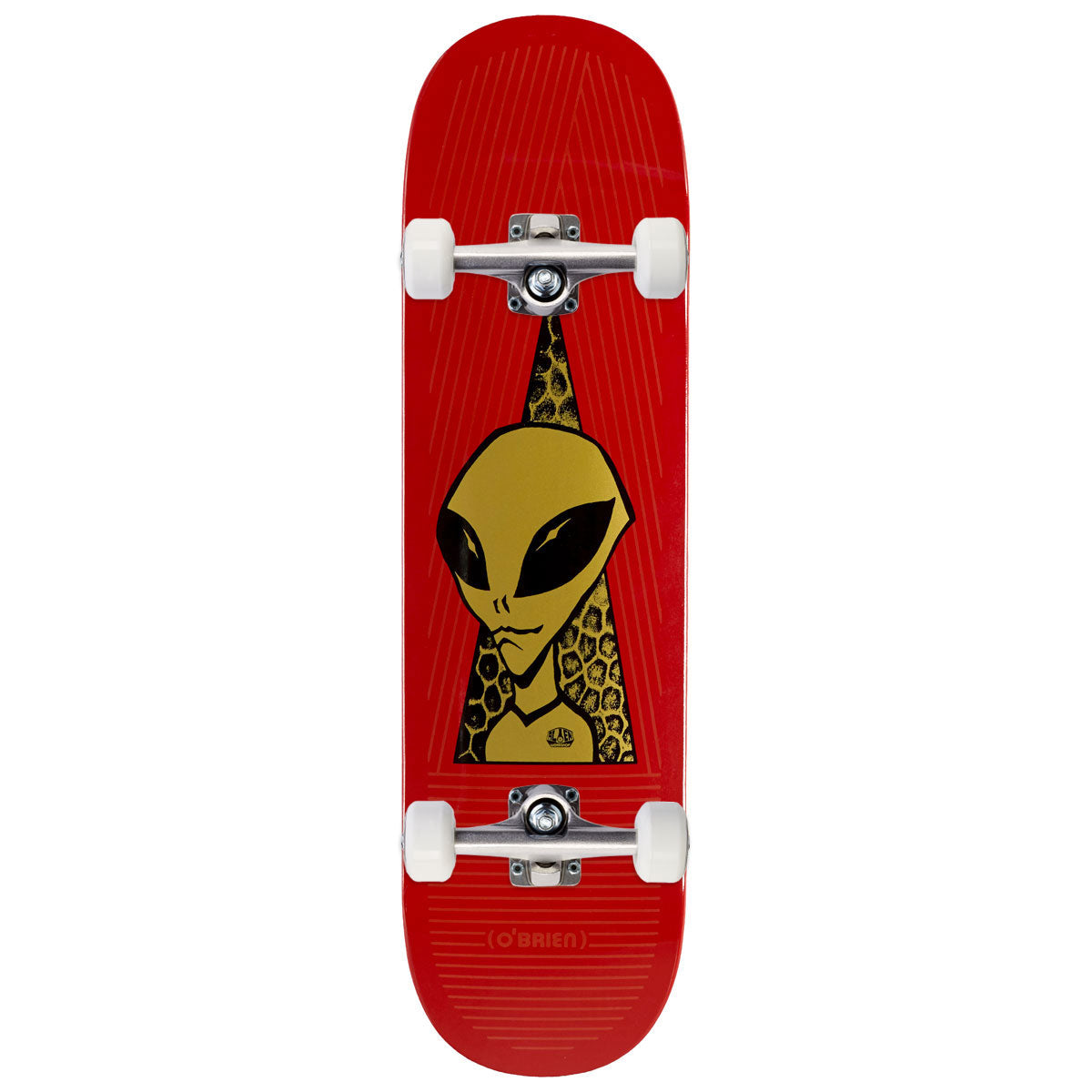 Alien Workshop OBrien Visitor Gold Skateboard Complete - Full Dip - 8.50