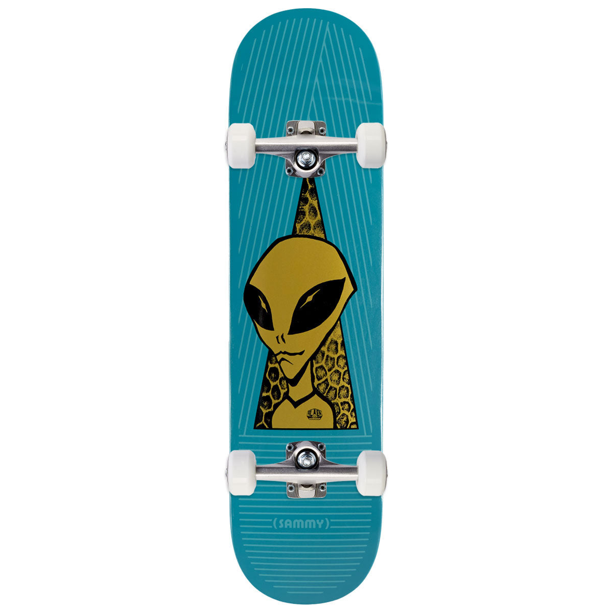 Alien Workshop Montano Visitor Gold Skateboard Complete - Full Dip - 8.00