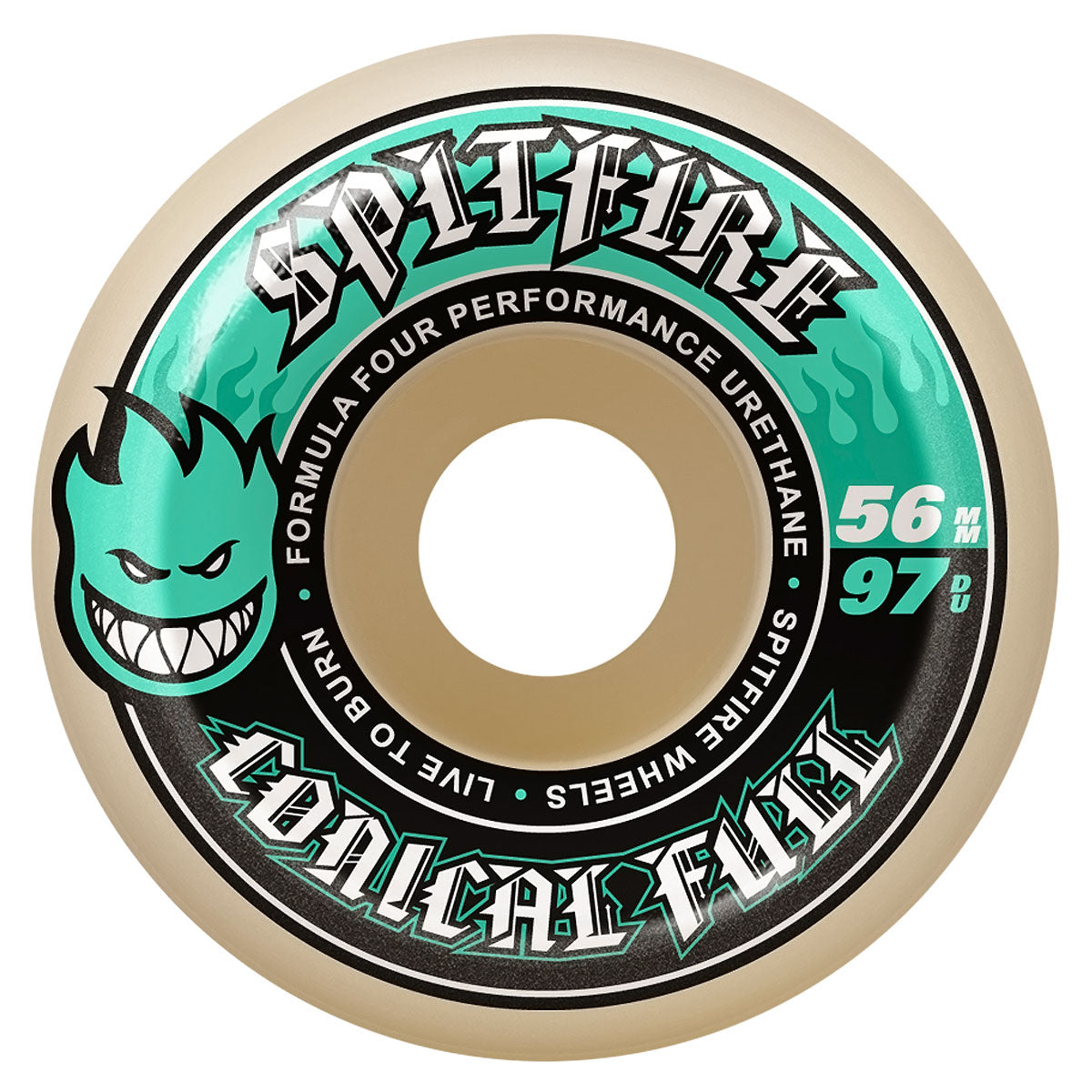 Spitfire F4 97d Conical Full Skateboard Wheels - 56mm image 1