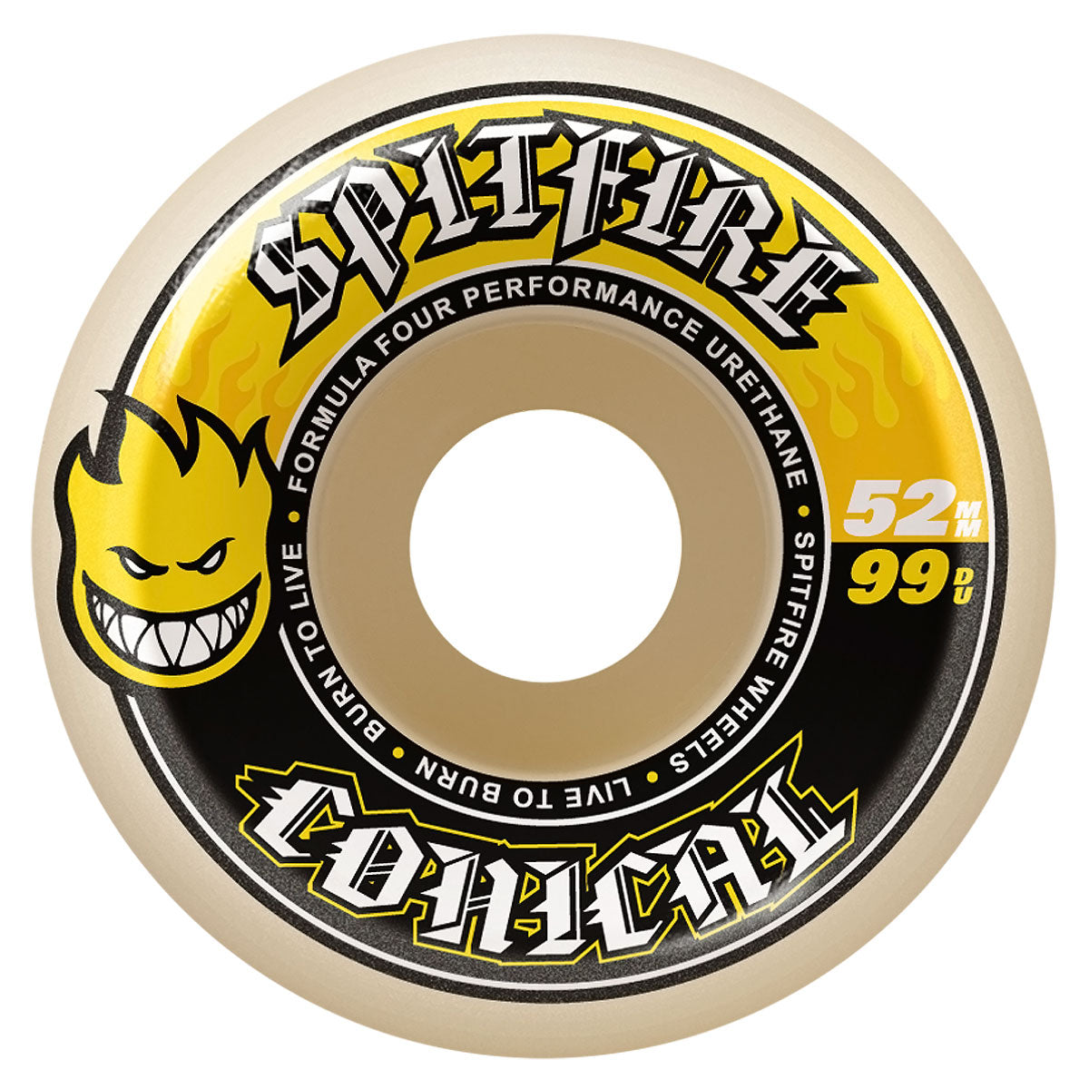 Spitfire F4 99d Conical Skateboard Wheels - 52mm image 1