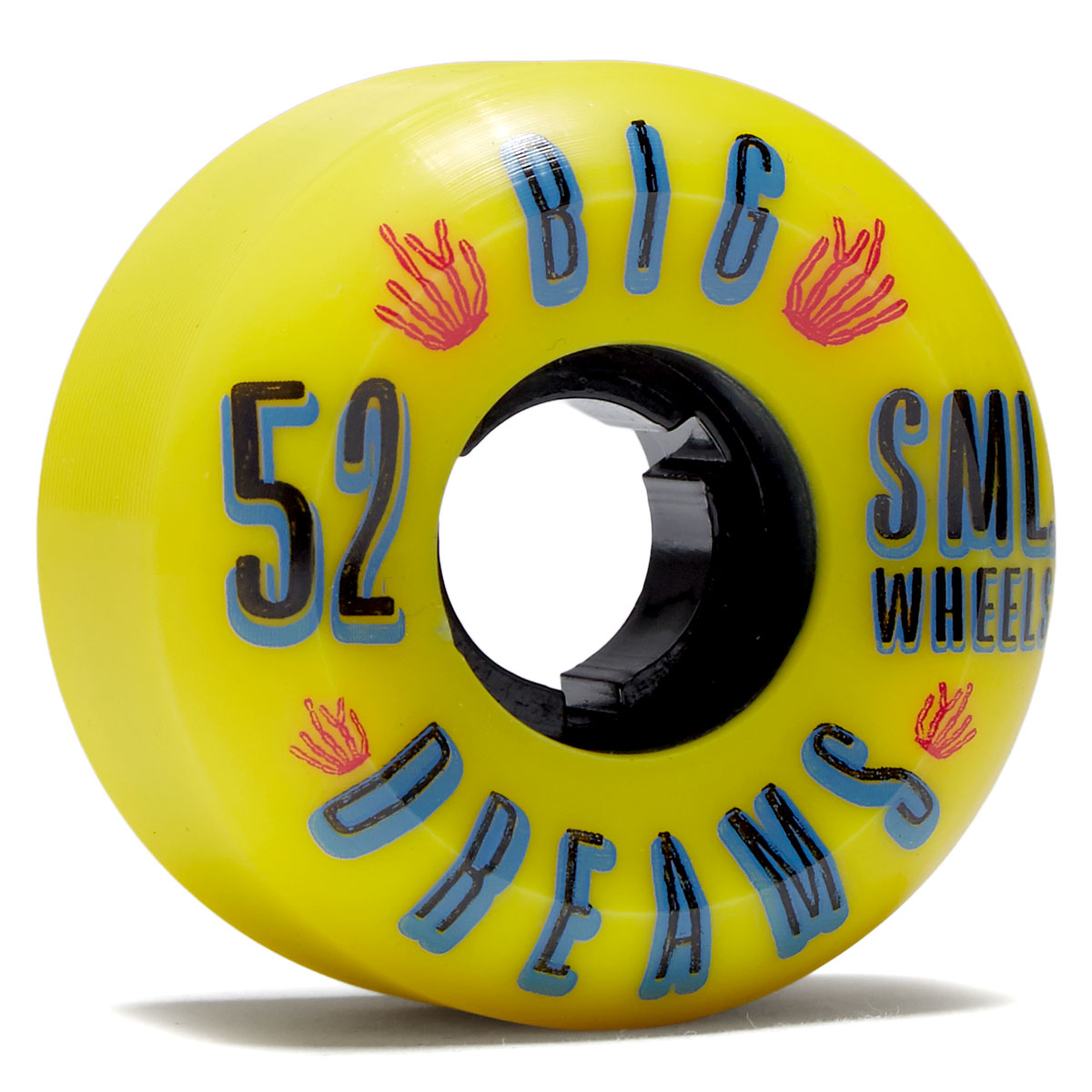 SML Succulent Cruisers 92a Skateboard Wheels - Mellow Yellow - 52mm image 1