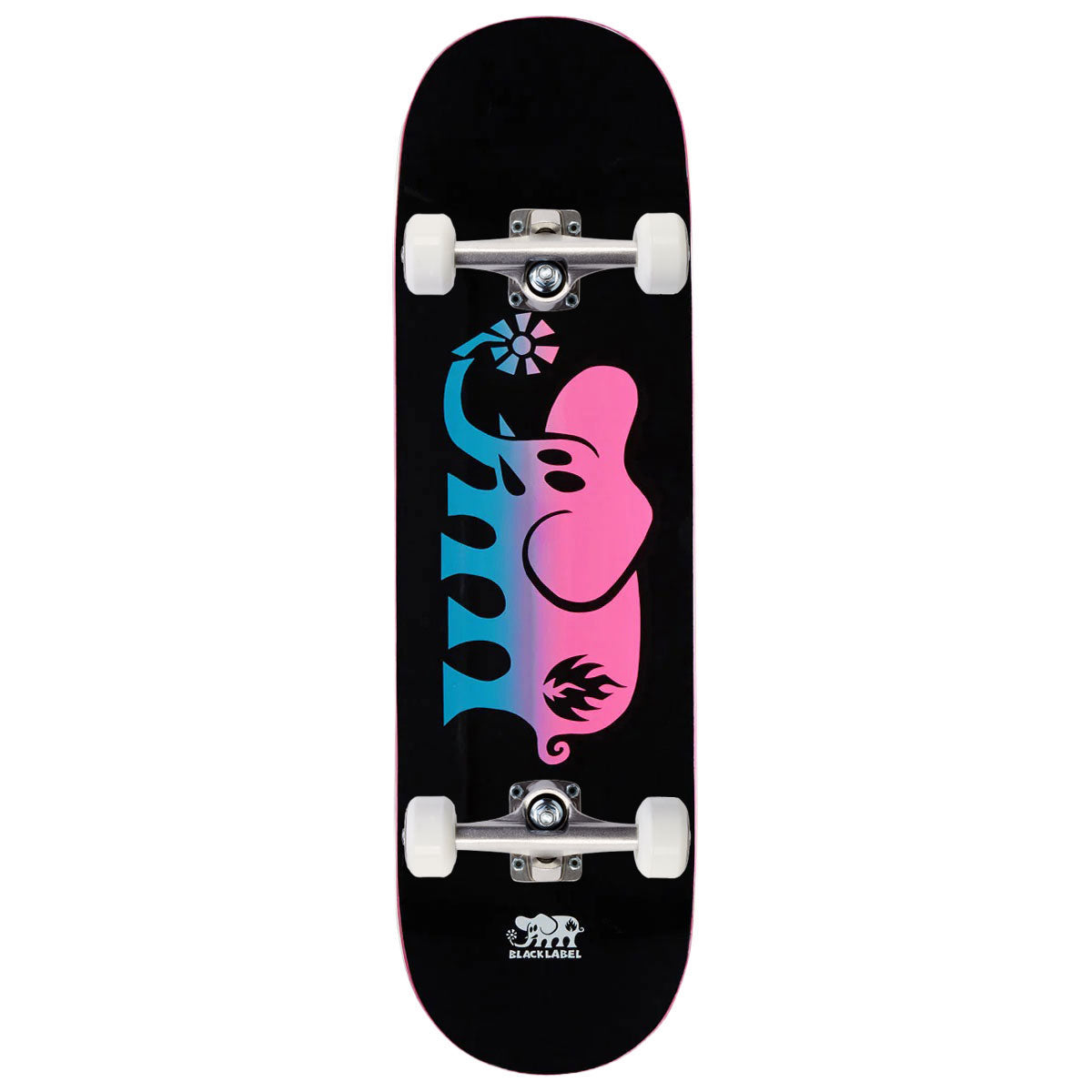 Black Label Elephant Fade Skateboard Complete - 8.50
